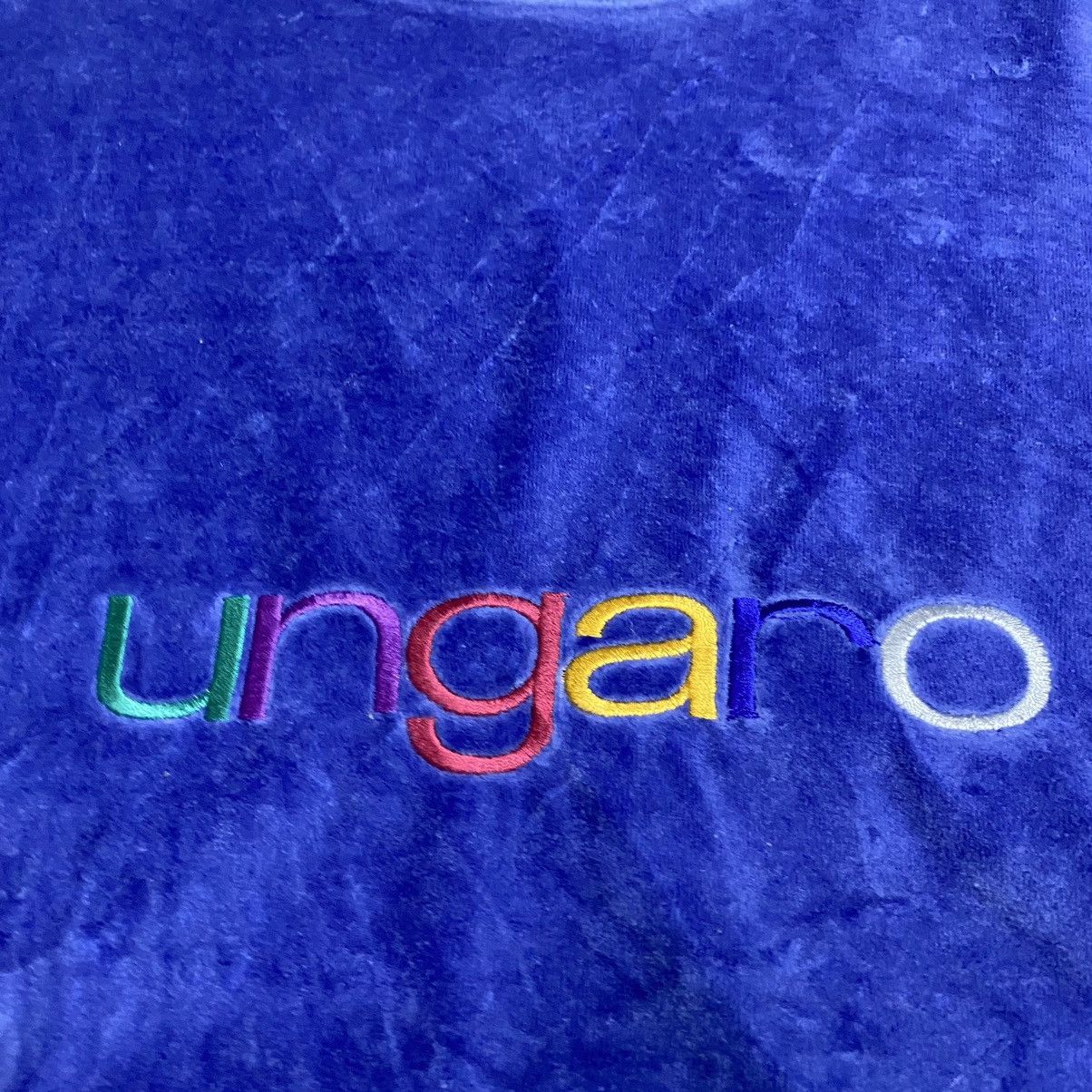 Emanuel Ungaro × Vintage RARe 90s Emanuel Unggaro Paris velvet spellout Size US L / EU 52-54 / 3 - 10 Thumbnail