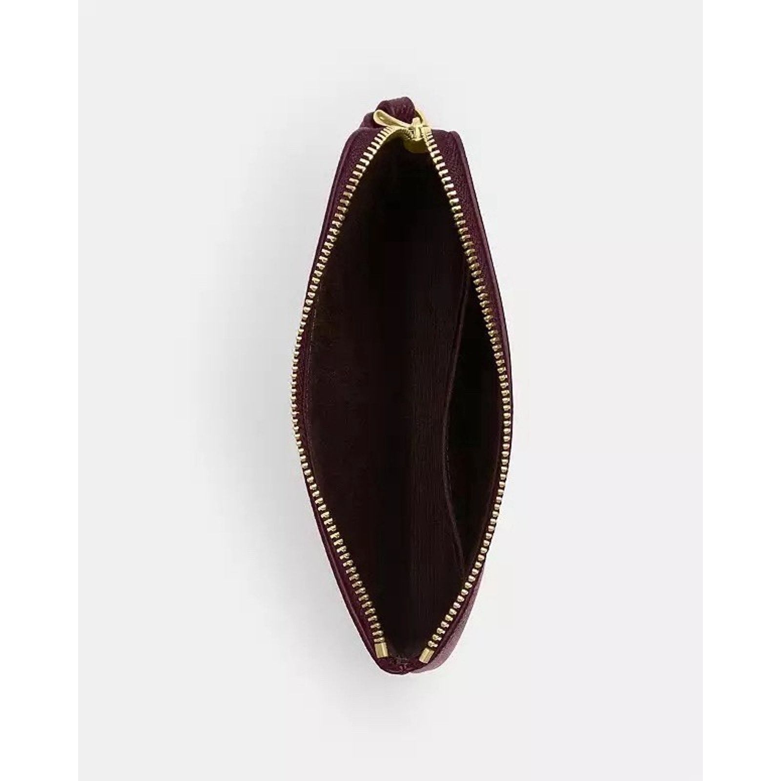 Coach NWT COACH Small Corner Zip wristlet CV396 DARK WINE Leather Size ONE SIZE - 6 Thumbnail