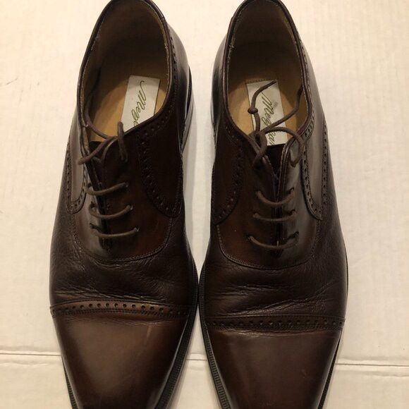 Mezlan MEZLAN MEN'S BROWN LEATHER LACE UP DRESS SHOES SIZE: 8 Size US 8 / EU 41 - 2 Thumbnail