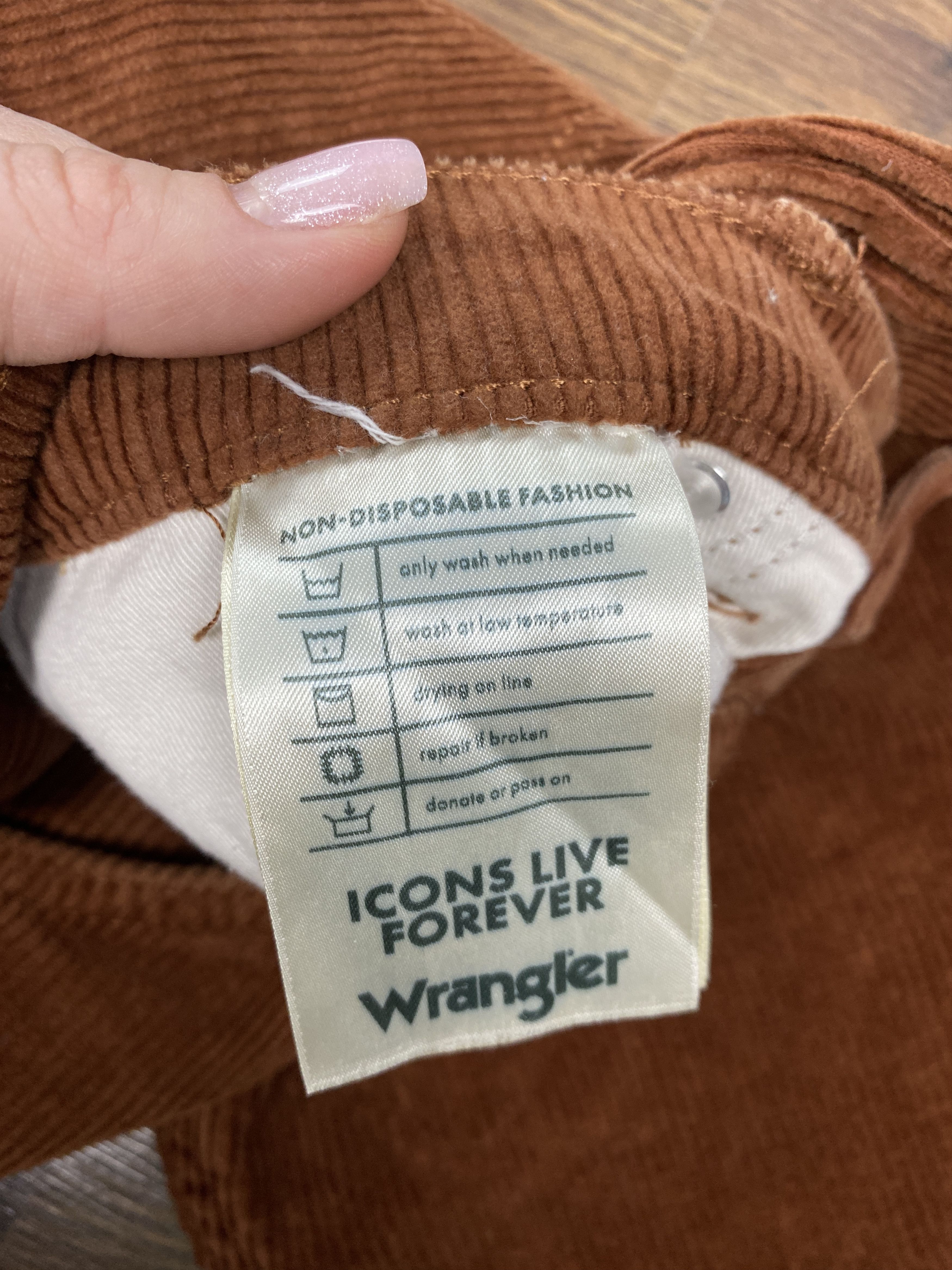 Vintage × Wrangler Wrangler vintage corduroy pants trousers slim fit Size US 32 / EU 48 - 8 Thumbnail