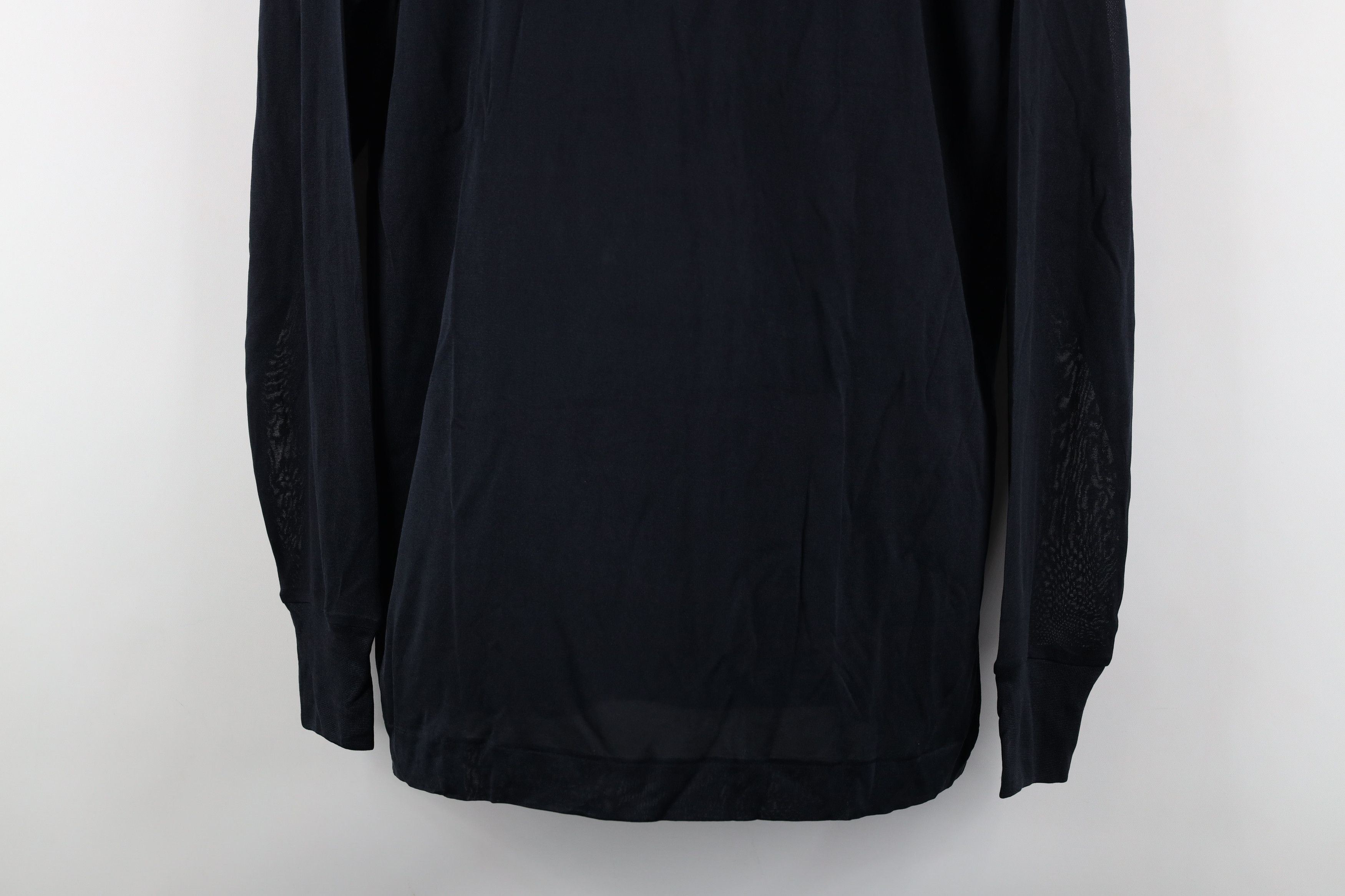 L.L. Bean × Vintage Vintage 90s LL Bean Silk Turtleneck T-Shirt Black Size L / US 10 / IT 46 - 3 Thumbnail