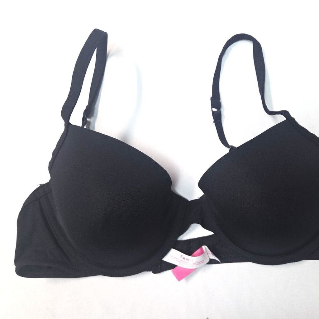 Victoria's Secret Victoria Secret -black T-shirt-Bra light lined wire 36D sexy Size ONE SIZE - 4 Thumbnail
