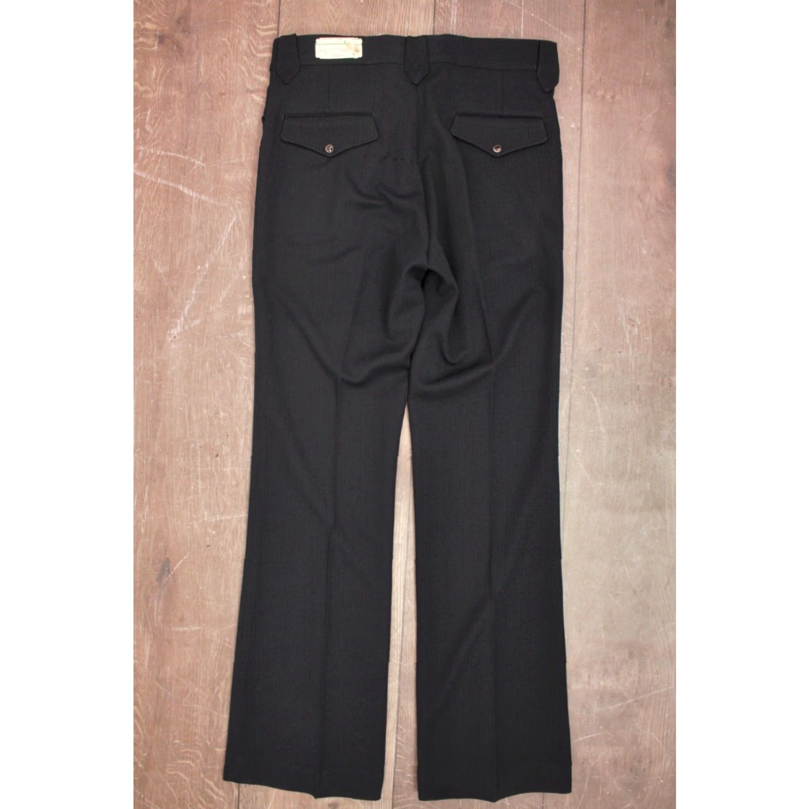 Vintage Men's VTG 1970s NOS Navy Blue Western Pants Sz 34x34 70s Polyester Size US 34 / EU 50 - 3 Thumbnail