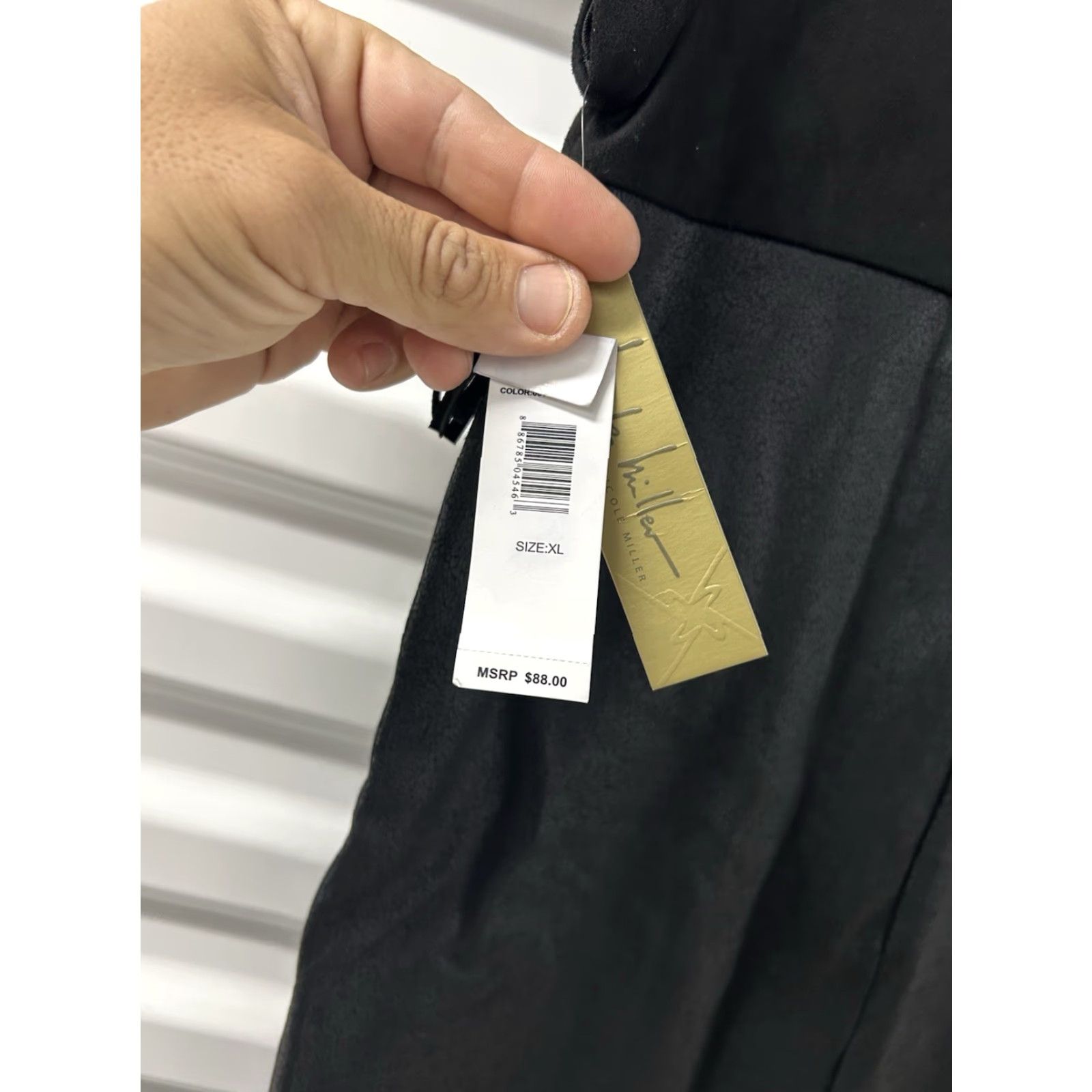 Nicole Miller Nicole Miller Designer Black Sleeveless Sheath Midi Dress NEW Womens Size XL Size XL / US 12-14 / IT 48-50 - 6 Thumbnail