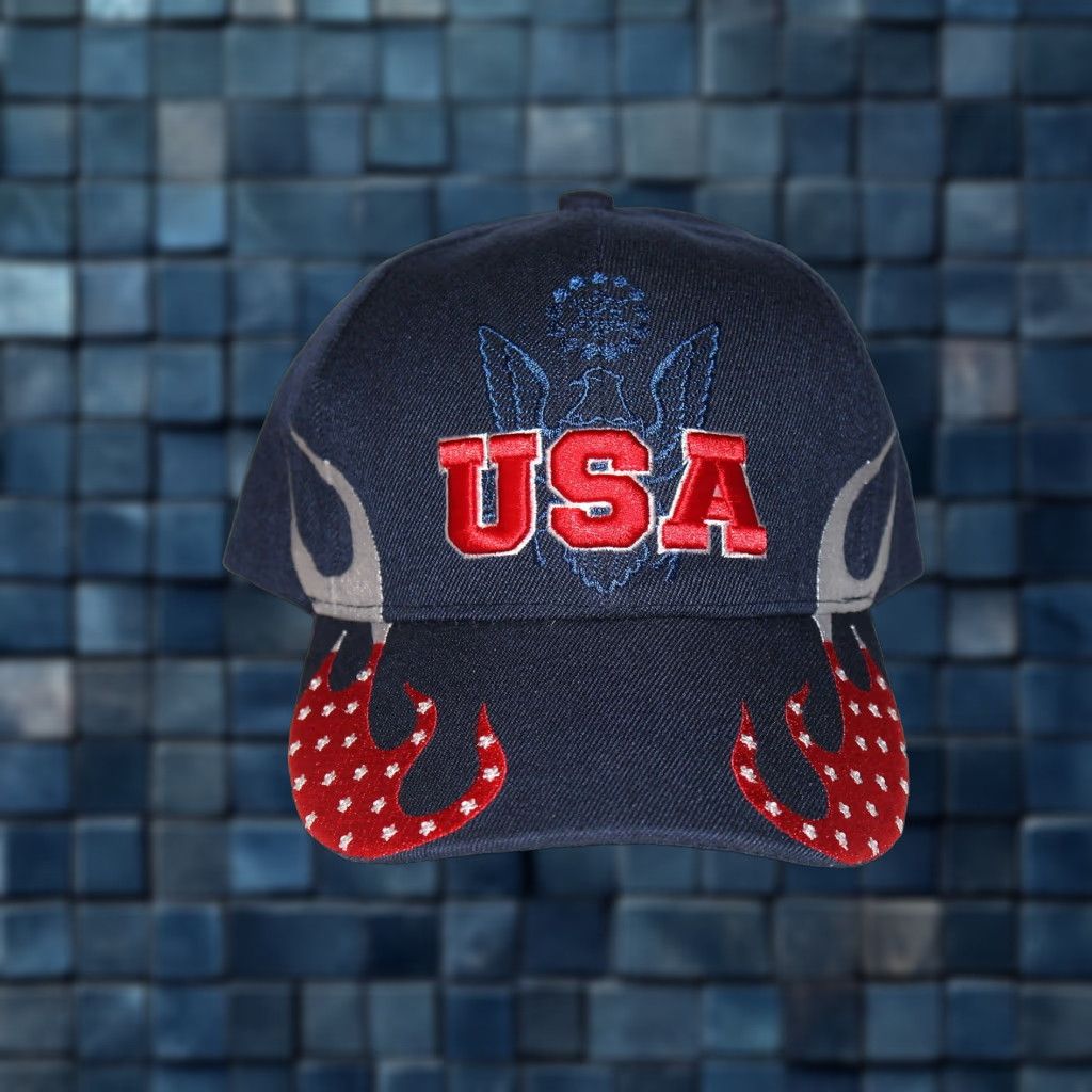 Vintage VINTAGE CALI USA Baseball Cap Men Adjustable Blue Eagle American 90s Size ONE SIZE - 1 Thumbnail
