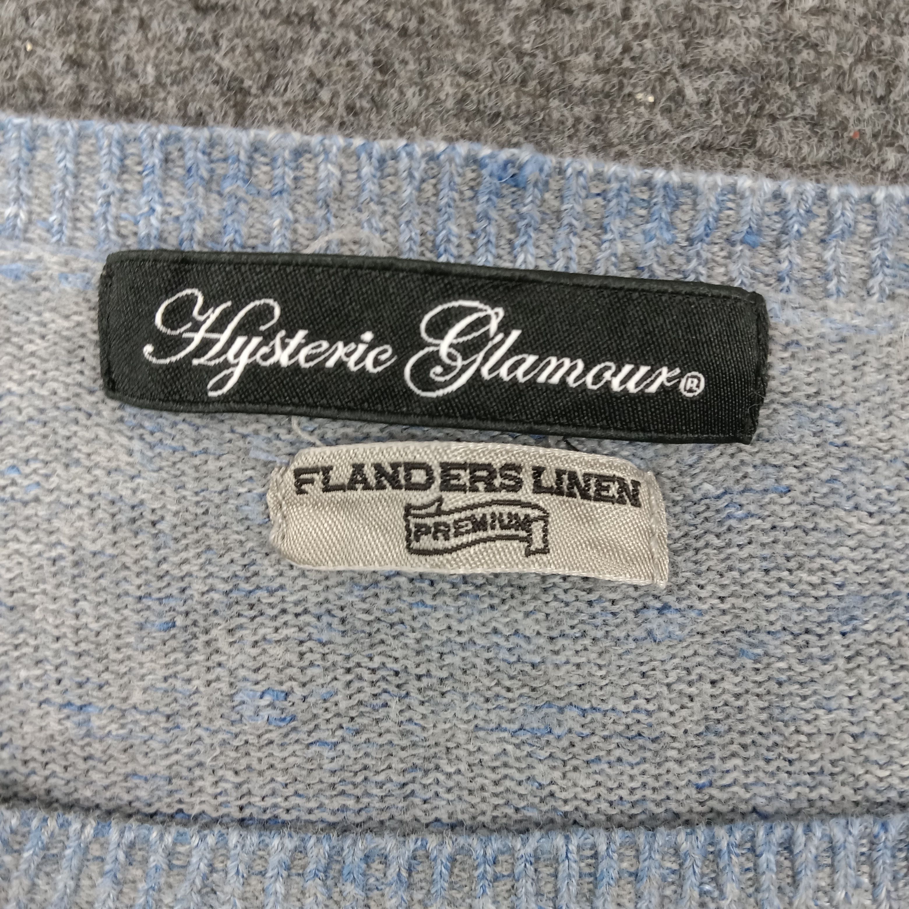 Hysteric Glamour Japanese Brand Long Sleeve Crop Tshirt