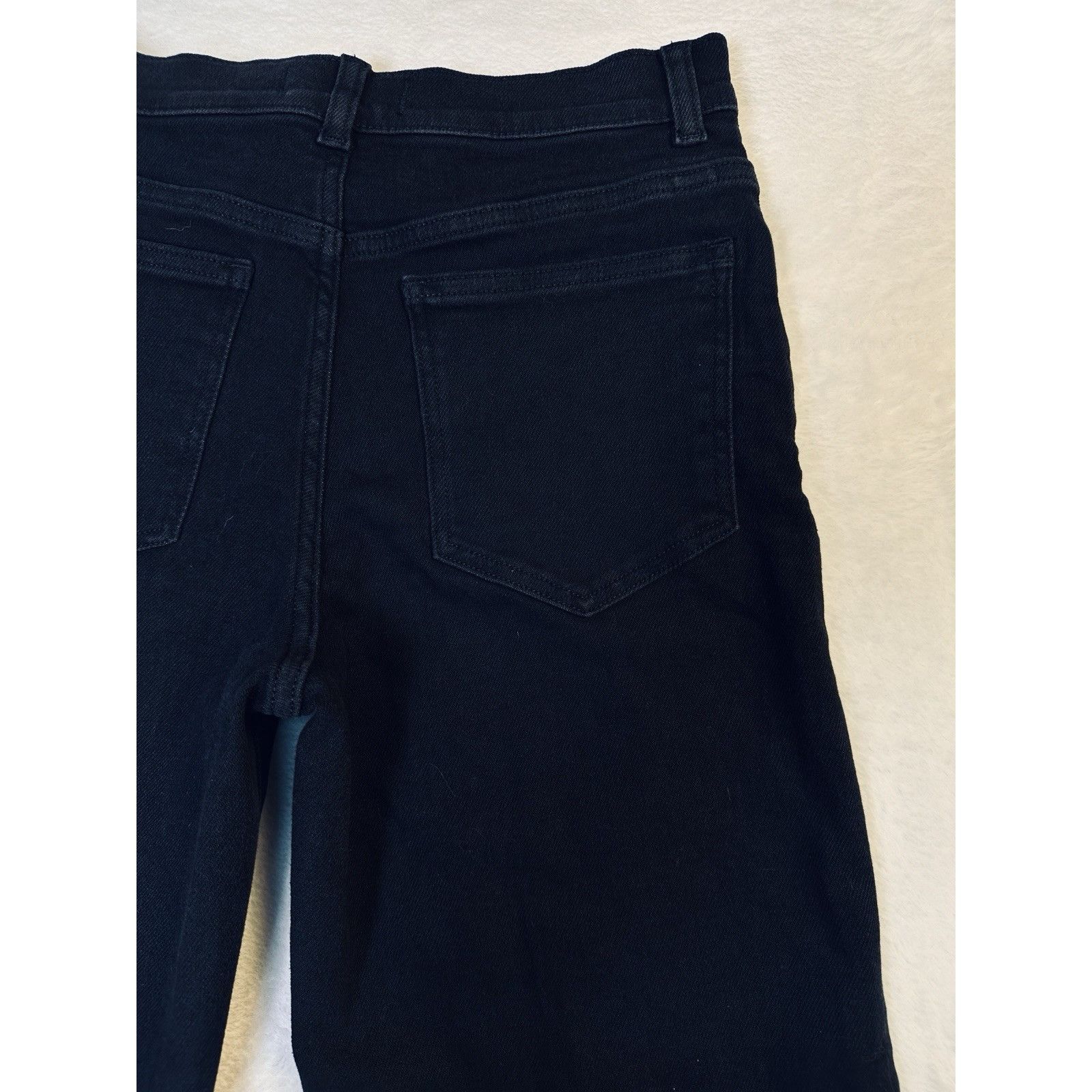 Madewell Madewell The Wide-Leg Jean Black Petite 27P High Rise Size 27" / US 4 / IT 40 - 9 Thumbnail