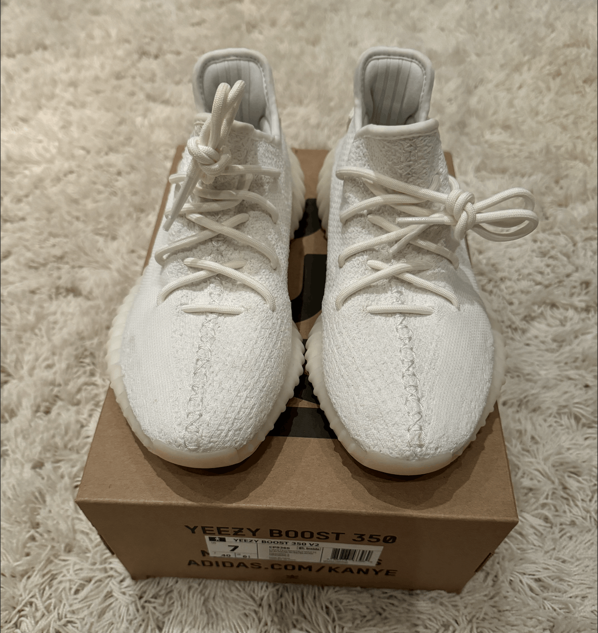 Adidas adidas Yeezy Boost 350 V2 Bone Size US 7 / EU 40 - 5 Thumbnail