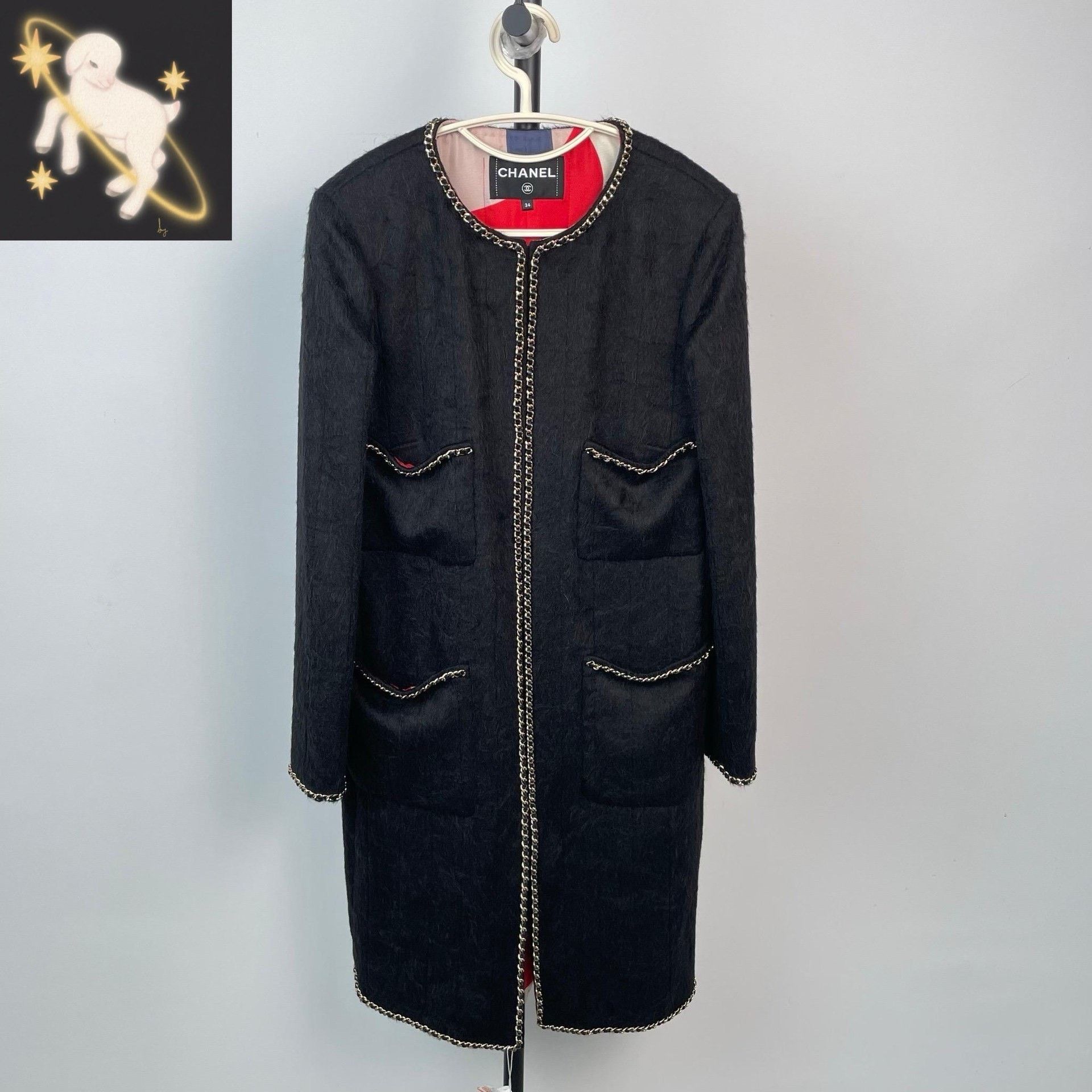 Chanel Chanel Black Heavy Coat 34 Men Size US XS / EU 42 / 0 - 1 Thumbnail