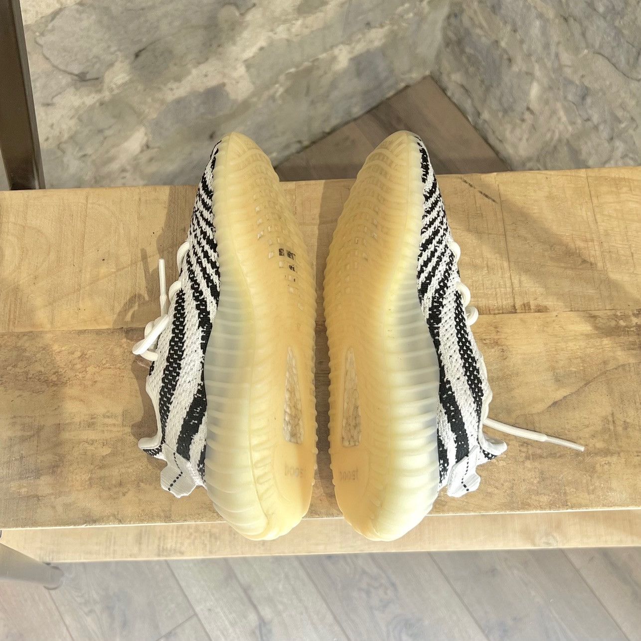 Adidas × Kanye West Adidas Yeezy 350 Boost Zebra Sneakers Size US 6 / IT 36 - 5 Thumbnail