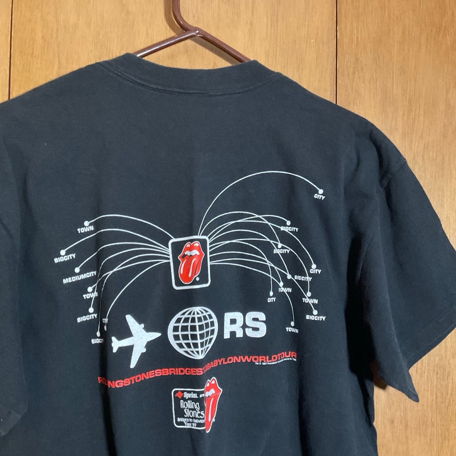 Anvil Vintage 1997 Rolling Stones Tour Shirt Size US XL / EU 56 / 4 - 6 Thumbnail