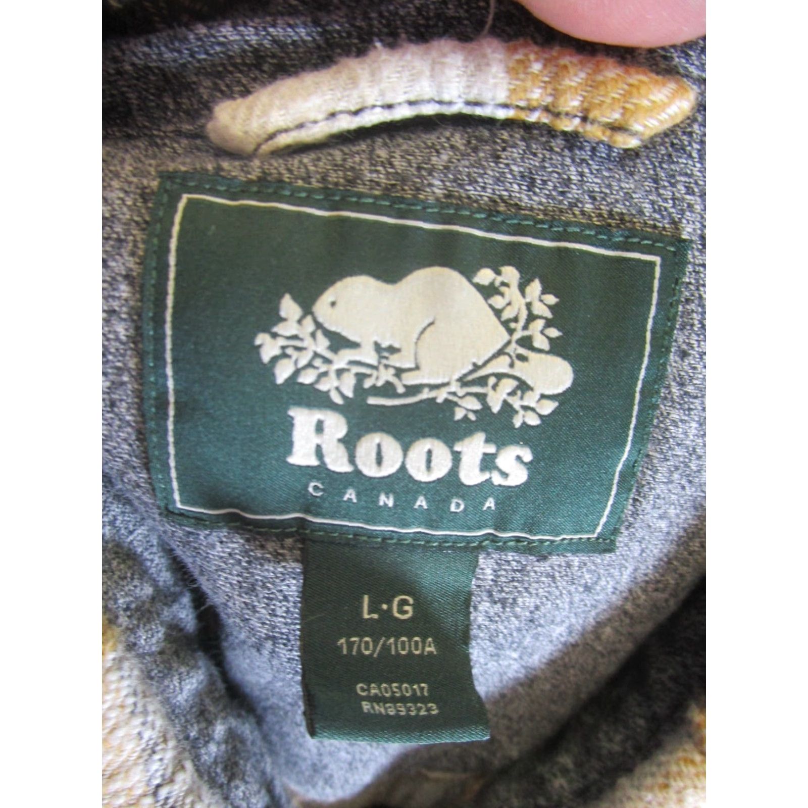 Roots Roots Mens Large Beige Plaid Button-Up Flannel Shirt Size US L / EU 52-54 / 3 - 6 Thumbnail
