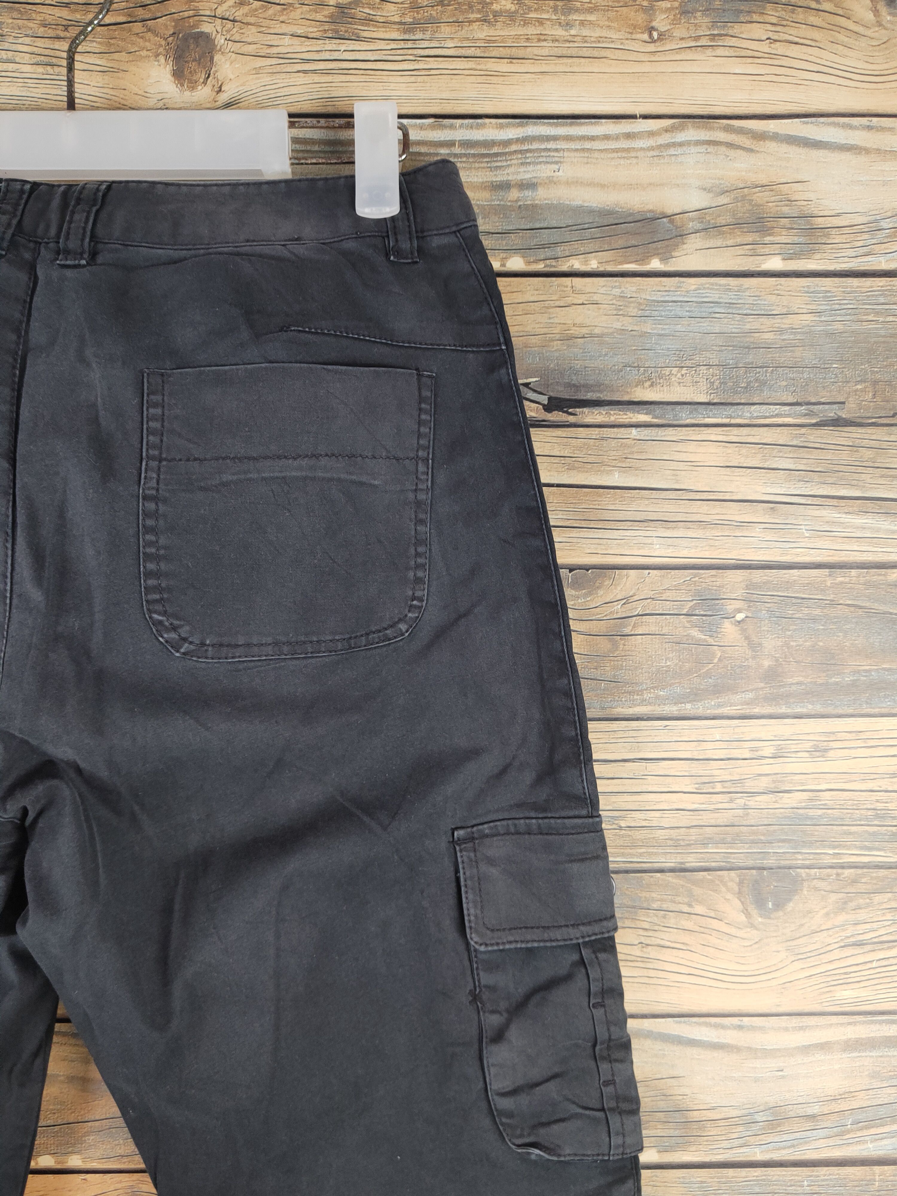 Japanese Brand DL Dreskip Black Multipocket Cargo Pants #Sp46-258T Size US 29 - 10 Thumbnail