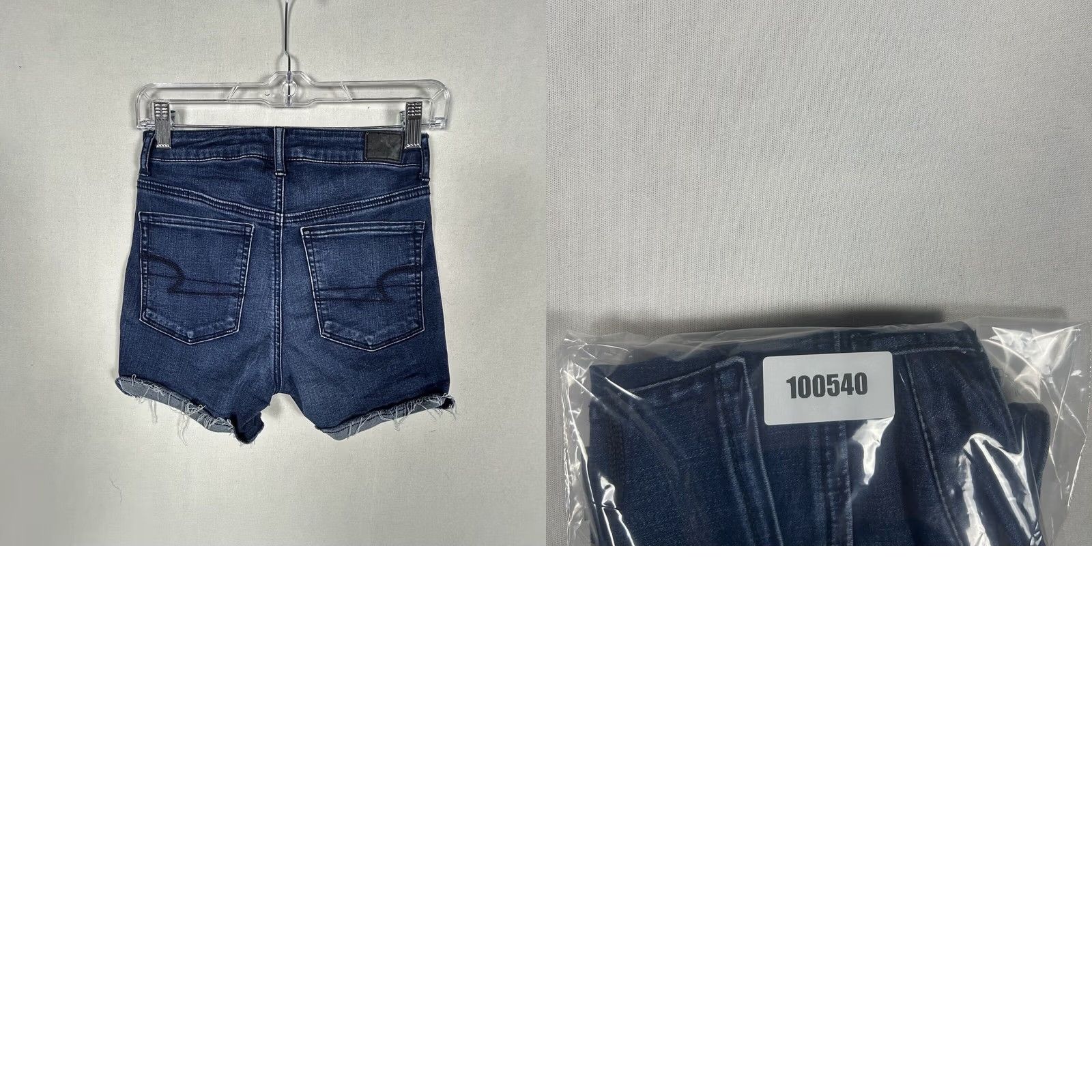 American Eagle Outfitters American Eagle Outfitters Jeans Shorts Cut-Off 2 Denim Blue Mid Rise 4 in Inseam Womens Stretch Logo Zipper Button Casual Vintage: No Size 26" / US 2 / IT 38 - 8 Thumbnail