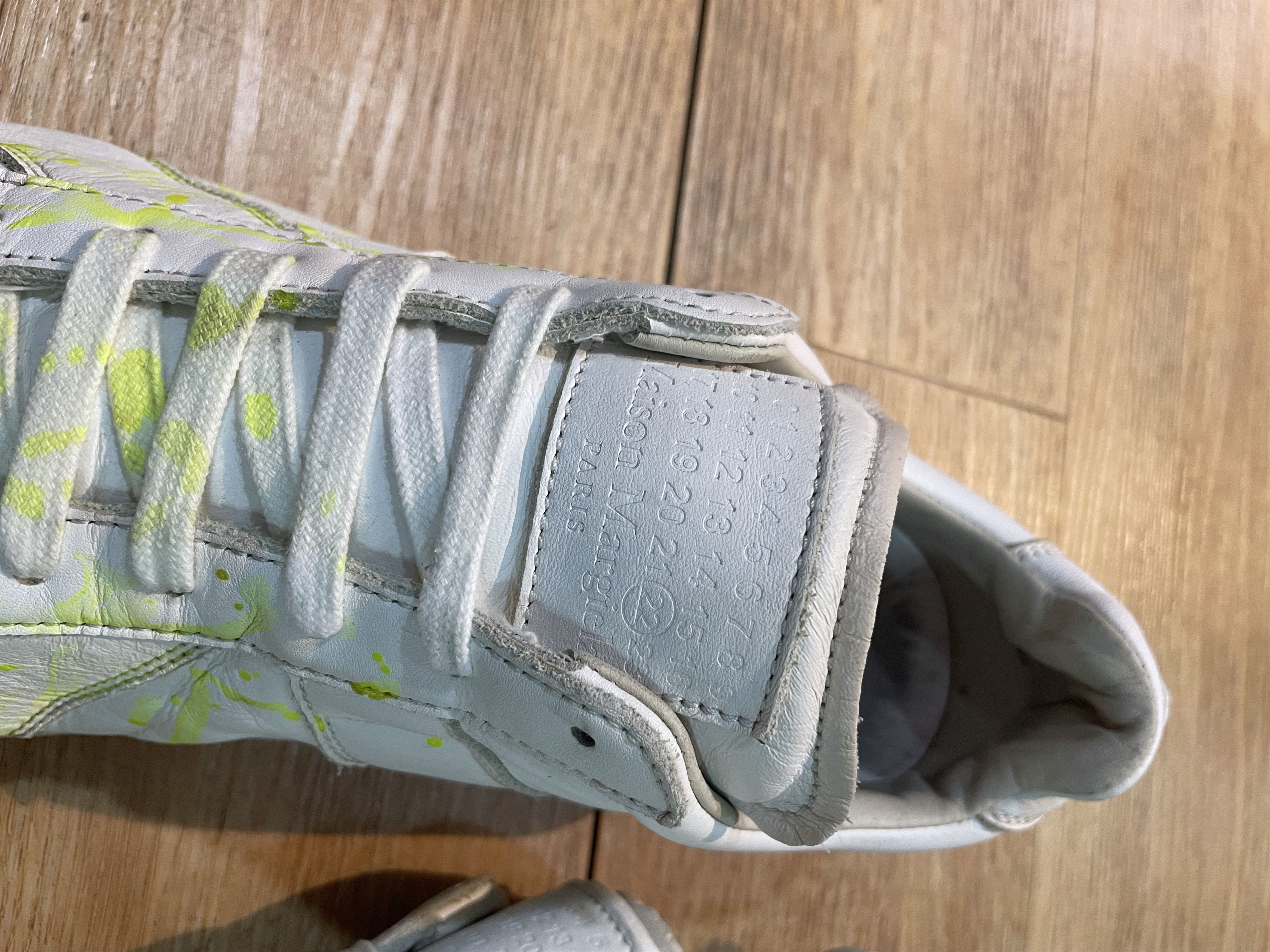 Maison Margiela Maison Margiela GATs Reploca Paint Splatter Fluorescnt SS18 Size US 12 / EU 45 - 8 Thumbnail