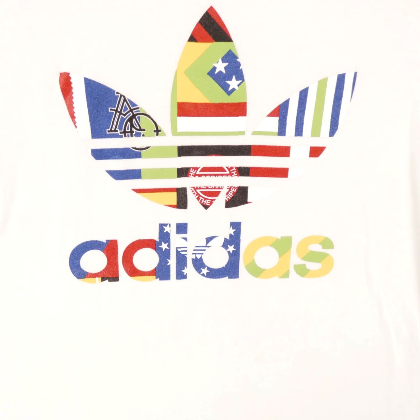 Adidas Adidas Shirt Mens Medium Short Sleeve Tee White Logo Size US M / EU 48-50 / 2 - 2 Thumbnail