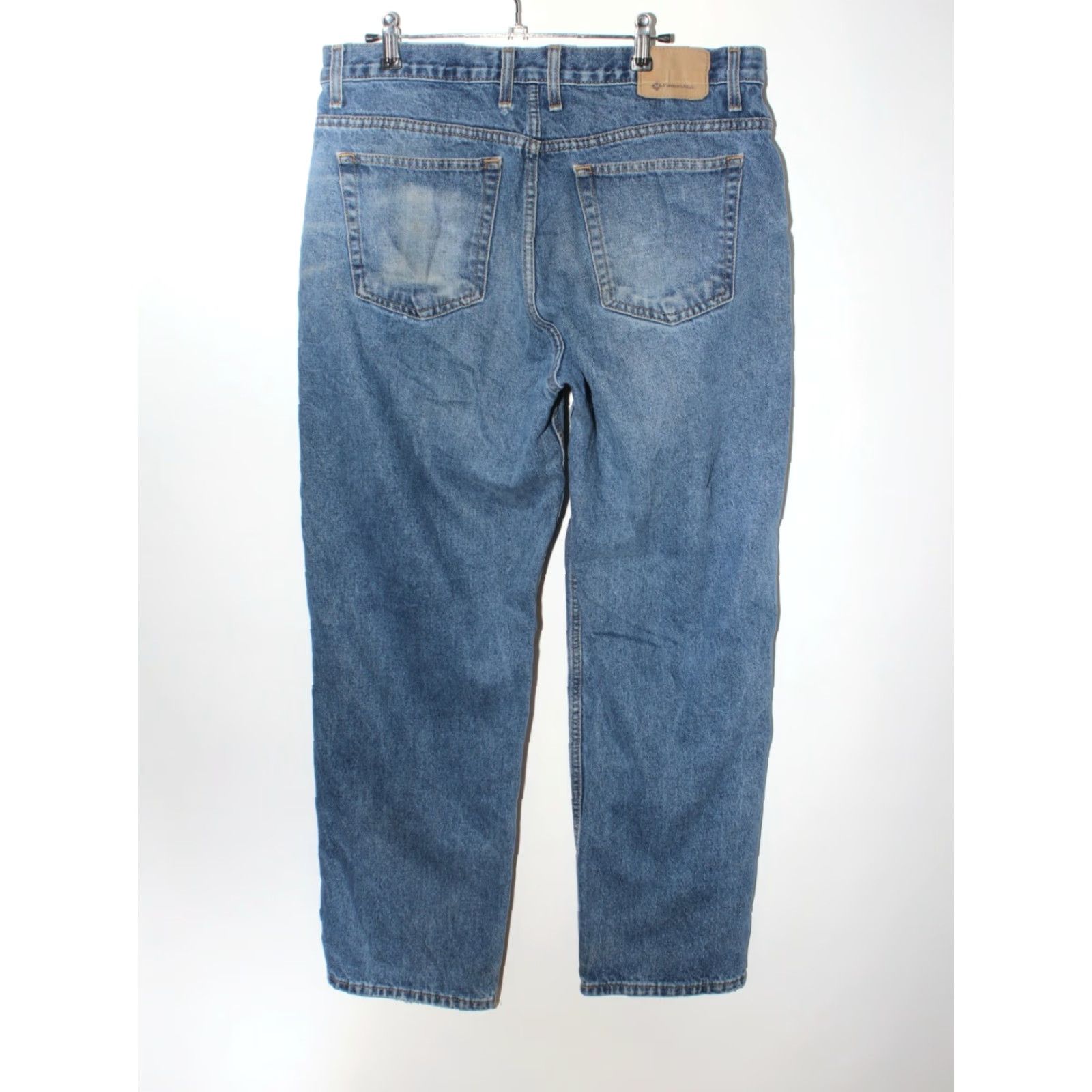 Vintage Member's Mark Men’s Regular Fit Distressed Straight Denim Jeans Size 34x30 Blue Size US 34 / EU 50 - 2 Thumbnail