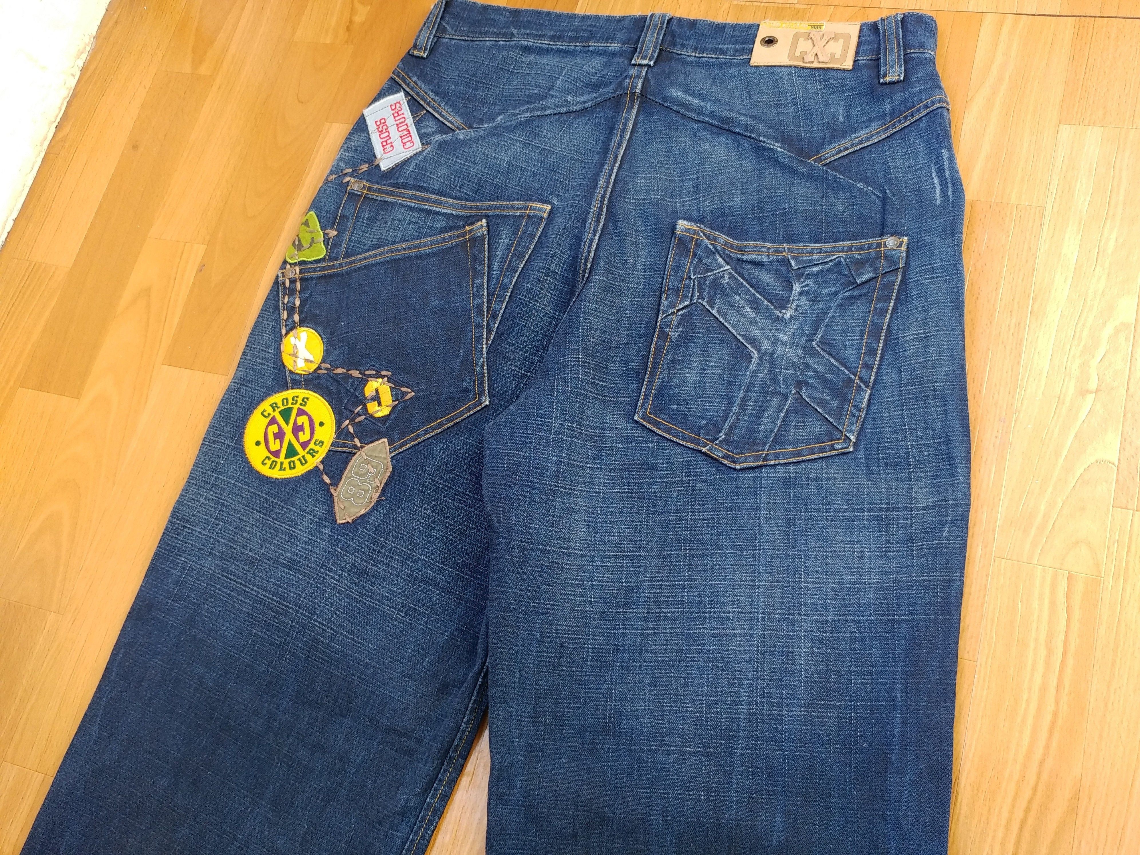 Cross Colours Cross Colours jeans, vintage, 90s hip hop, baggy, 1990s W 32 Size US 32 / EU 48 - 5 Thumbnail
