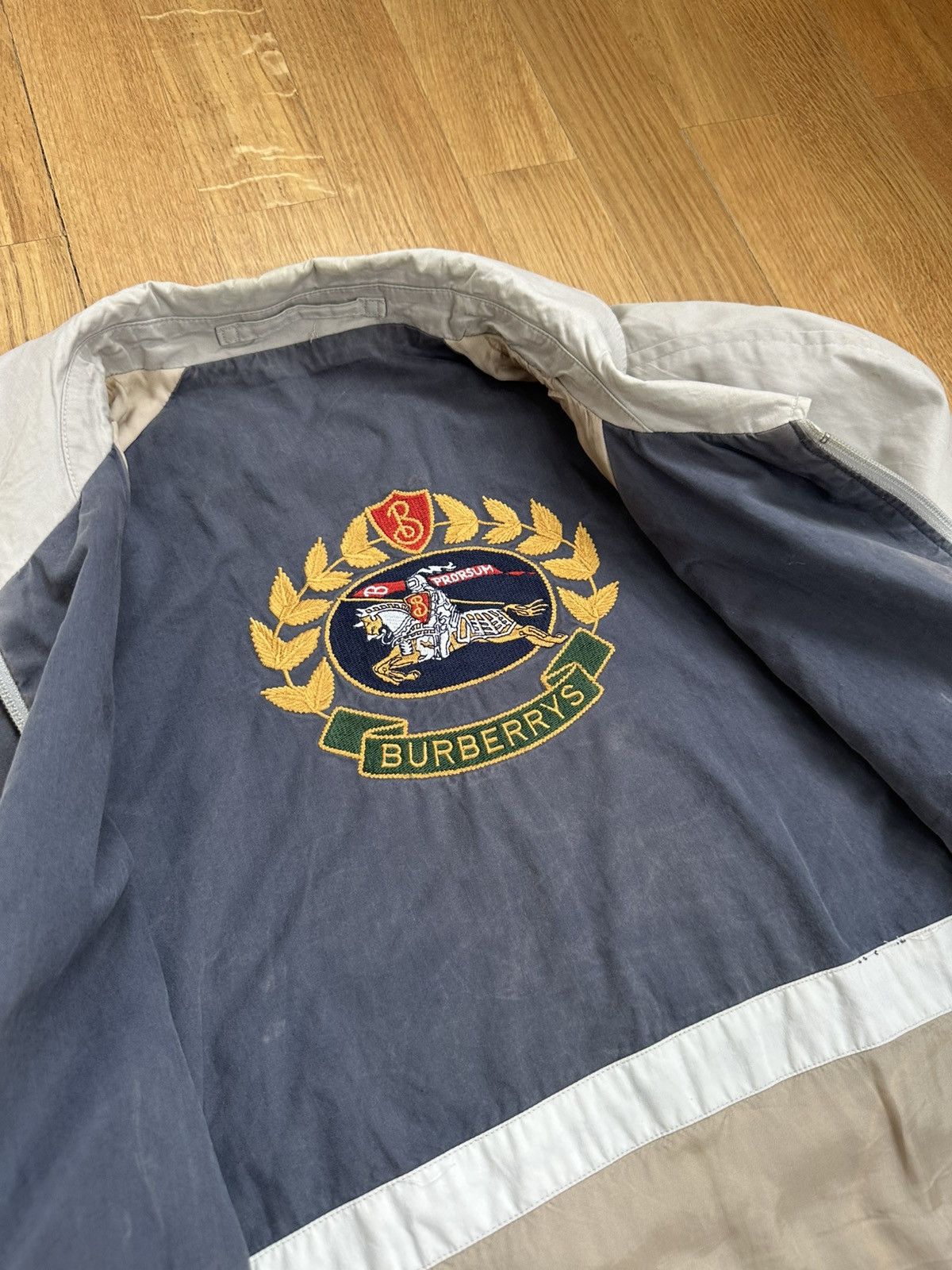 Vintage 90’s Burberry Jacket Big Inside Logo