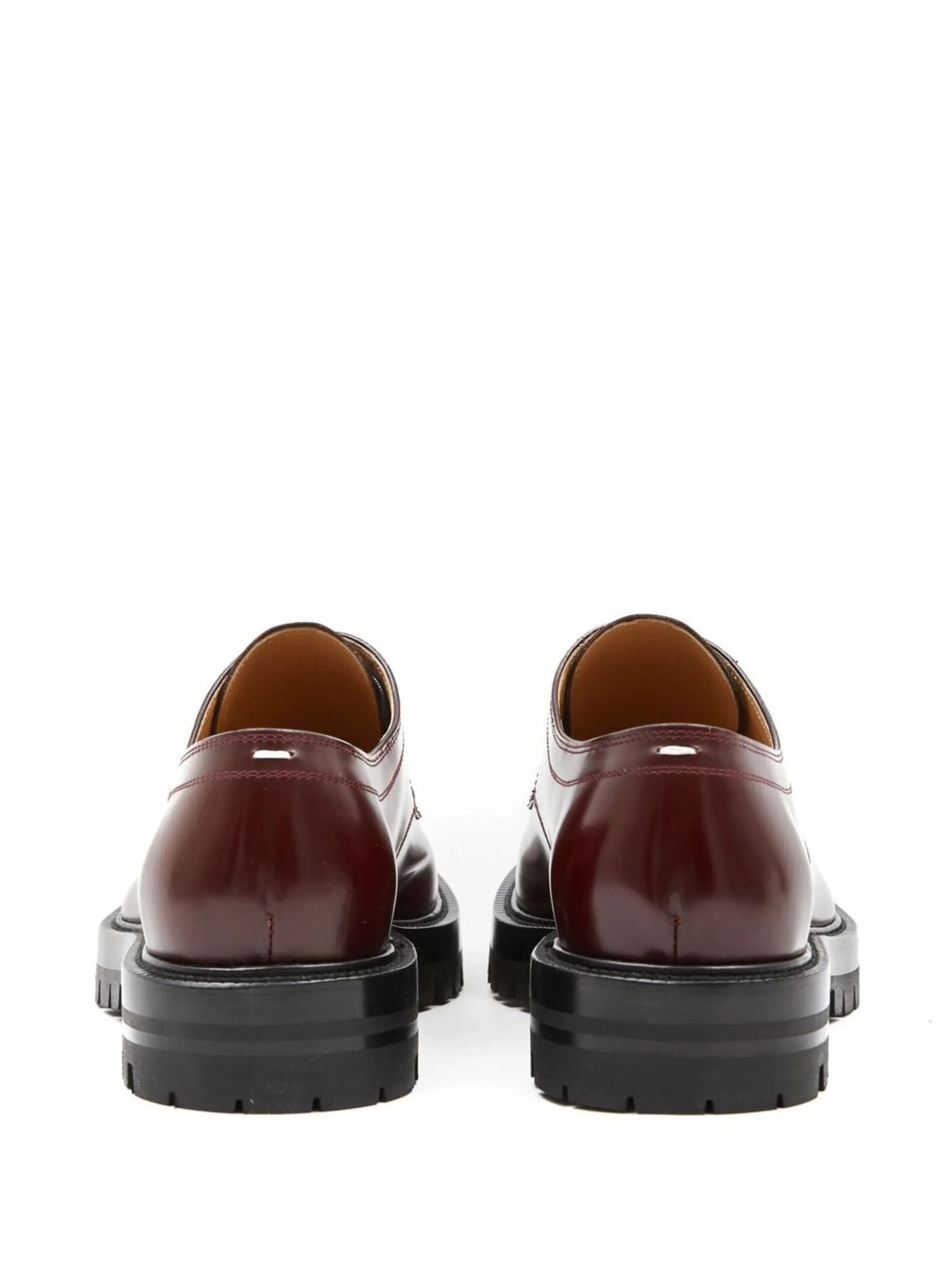 Maison Margiela o1w1db10725 Tabi Lace-up Derby Shoes in Burgundy Size US 8 / EU 41 - 3 Thumbnail