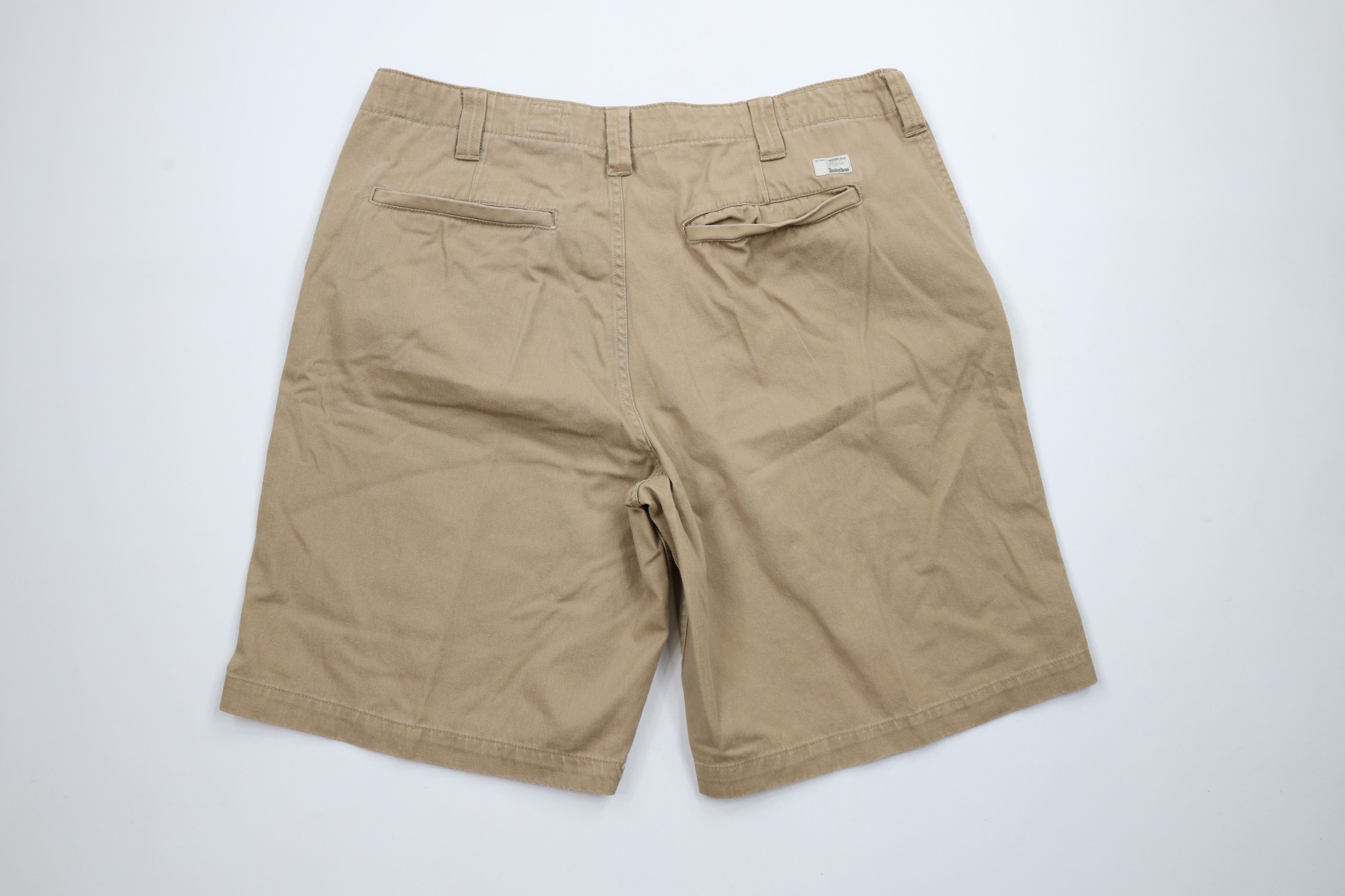 Timberland × Vintage Vintage Timberland Heavyweight Cotton Twill Shorts Beige Size US 38 / EU 54 - 8 Thumbnail