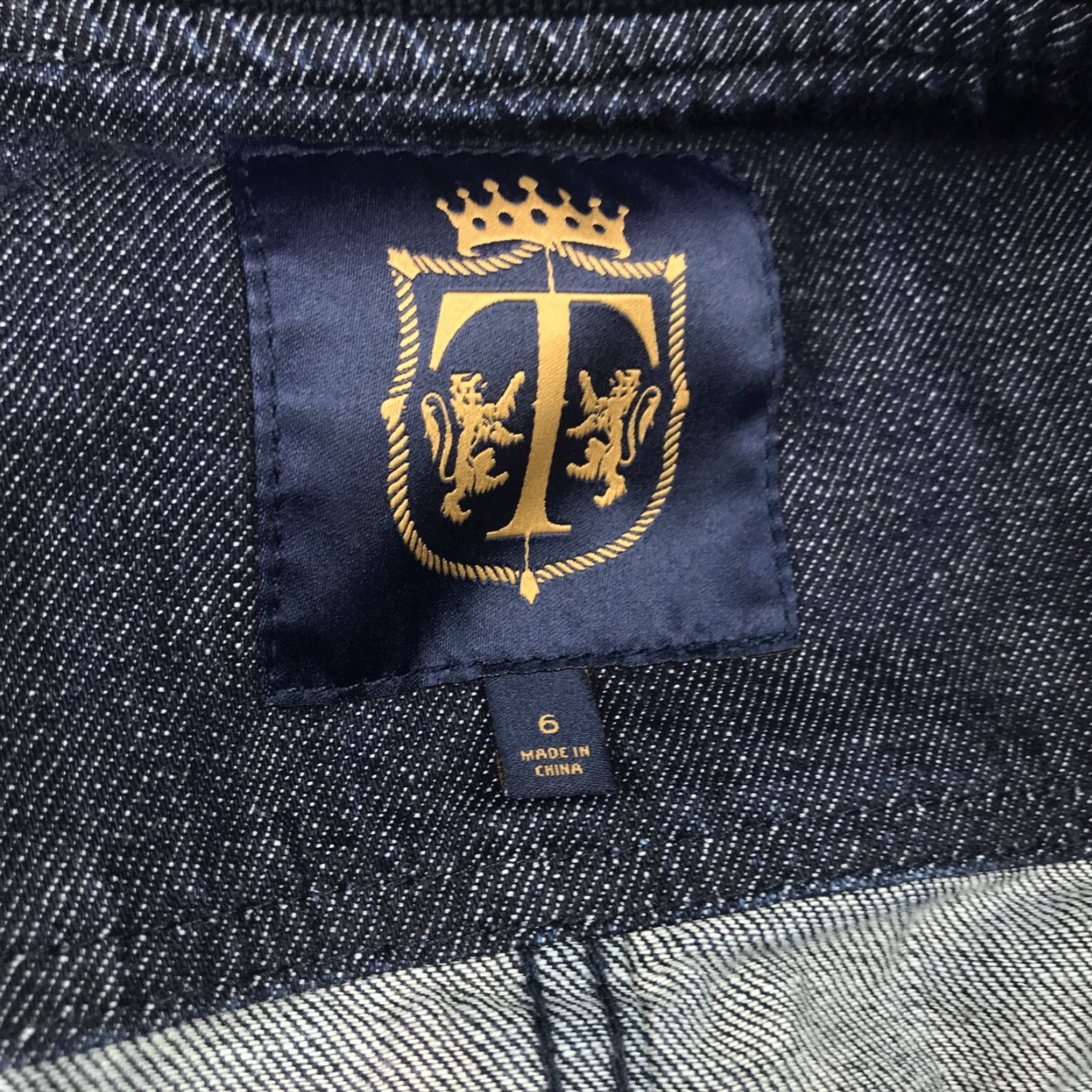 Talbots Talbots Denim Jacket Womens Size 6 Blue Full Zip Collared Wool Blend Denim Jacket, Classic Fit, Regular, Womens Size 28" / US 6 / IT 42 - 6 Thumbnail