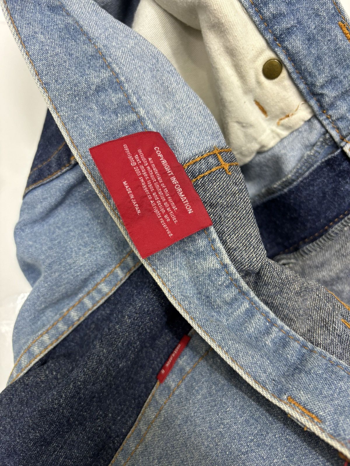 PHENOMENON SWAGGER 🇯🇵 RECONSTRUCTED PATCHWORK BAGGY JEANS Size US 34 / EU 50 - 11 Thumbnail