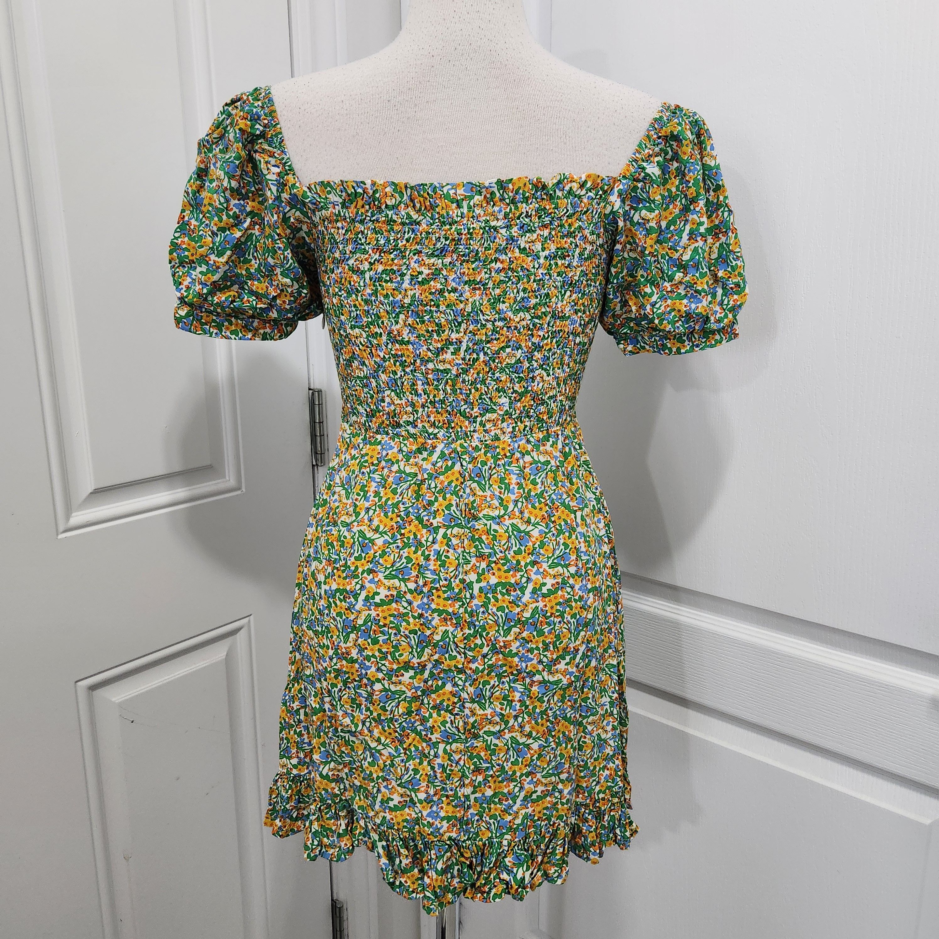 FAITHFULL Faithfull The Brand Sasha Mini Floral Dress Size S / US 4 / IT 40 - 5 Thumbnail