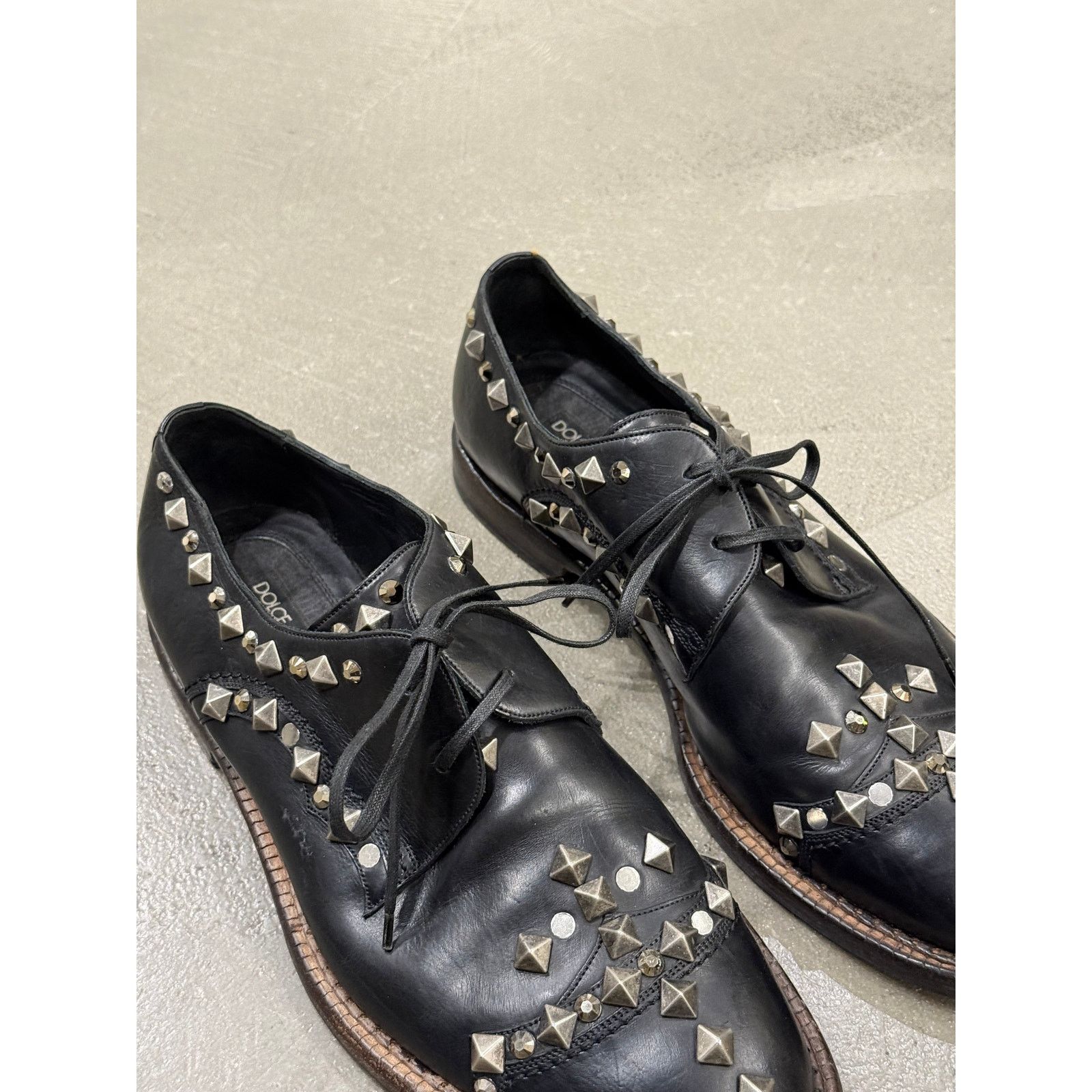 Dolce & Gabbana 2000s Dolce & Gabbana studded metal derby Size US 9.5 / EU 42-43 - 7 Thumbnail