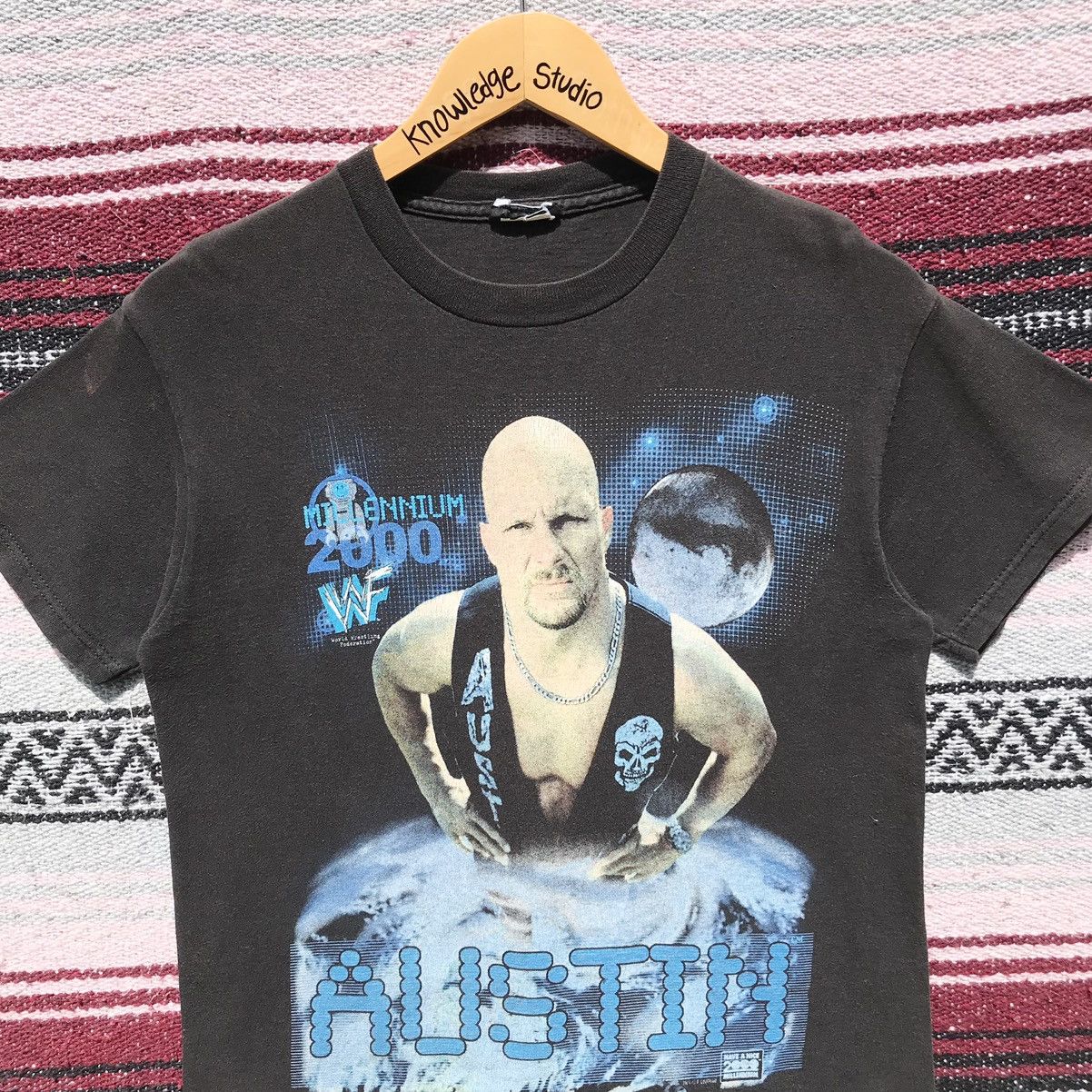 Vintage × WWE × WWF 💥Distressed💥Vintage Stone Cold Steve Austin WWF 2000 Tee Size US S / EU 44-46 / 1 - 10 Thumbnail