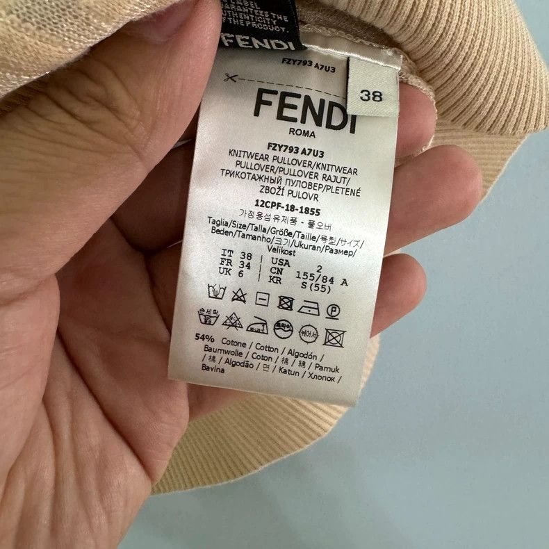 Fendi Fendi Full-print knitwear Size US XXS / EU 40 - 5 Thumbnail