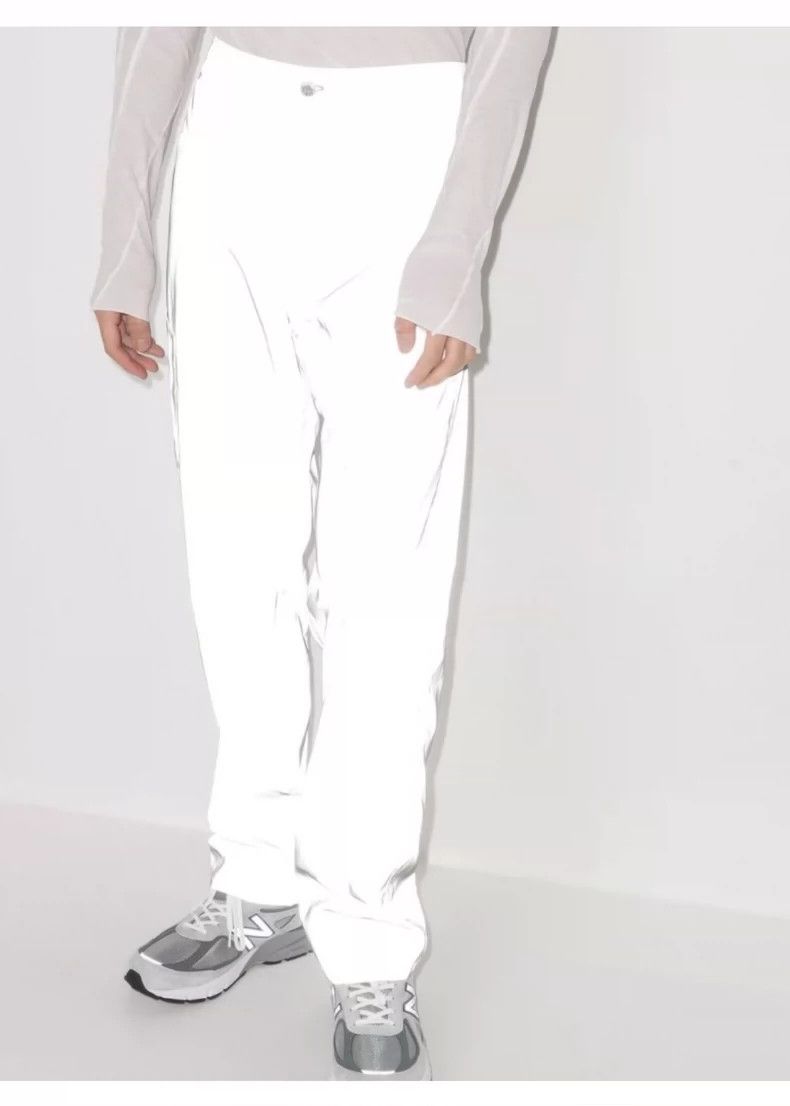 Helmut Lang Helmut Lang size 32Grey reflective trousers 2501-Nextarrow Size US 32 / EU 48 - 2 Thumbnail