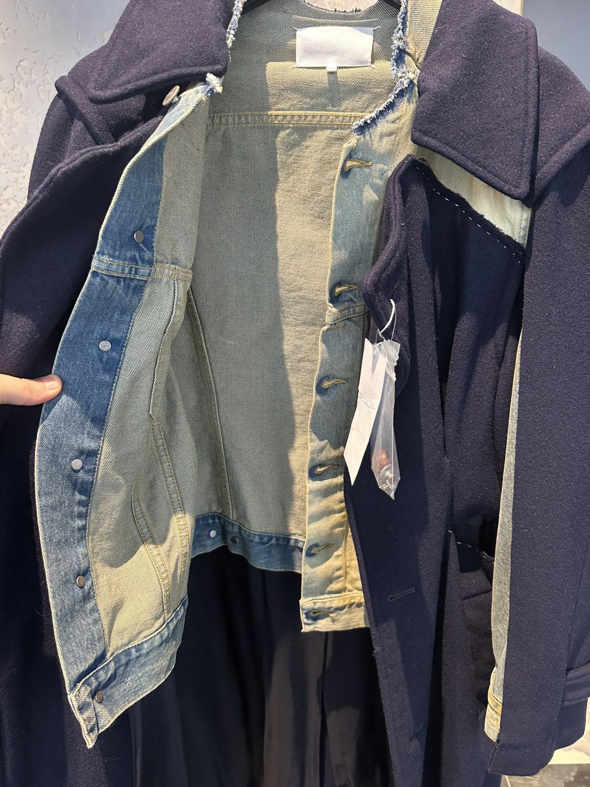 Maison Margiela Margiela deconstructed coat jacket cape denim wool womens 38 Size XS / US 0-2 / IT 36-38 - 21 Thumbnail