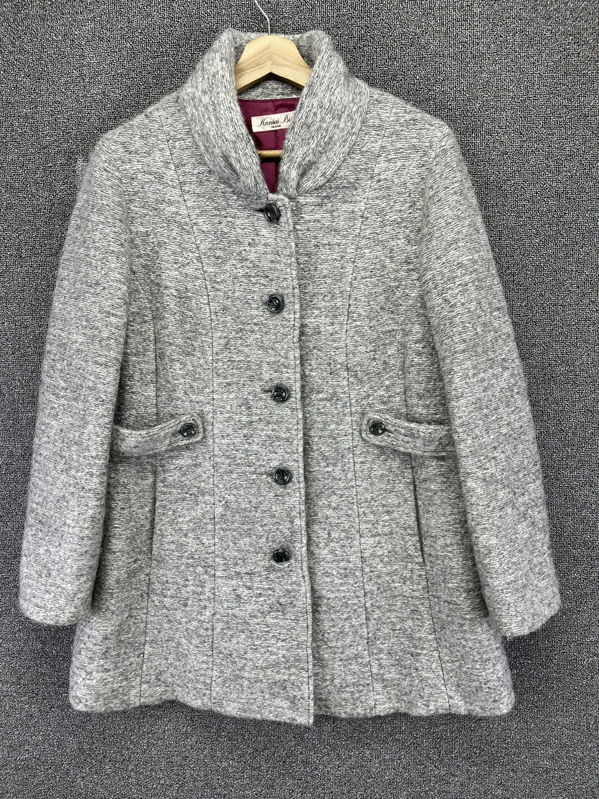 Japanese Brand Vintage Kansai Yamamoto Button Up Wool Long Jacket Size M / US 6-8 / IT 42-44 - 1 Thumbnail