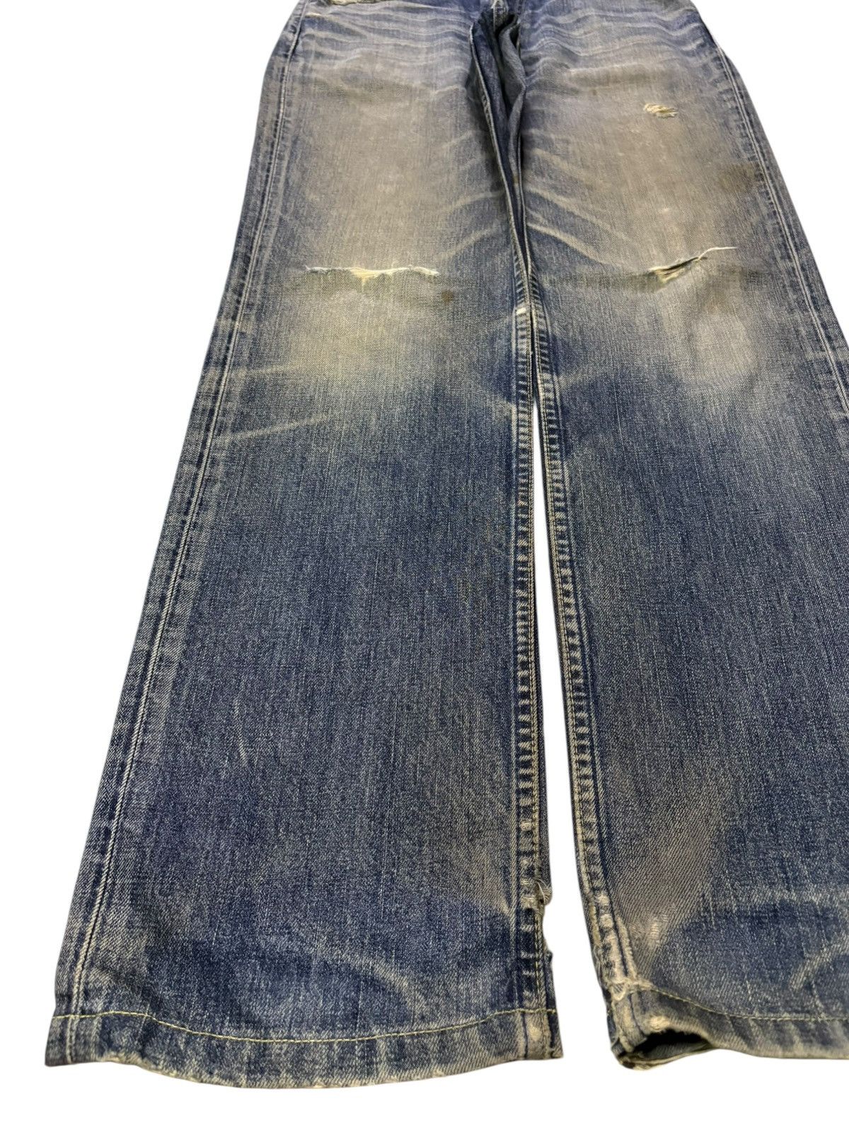 Levi's Vintage 90s Levis 502 Rusty Mud Wash Distressed Loose Jeans Size US 29 - 6 Thumbnail