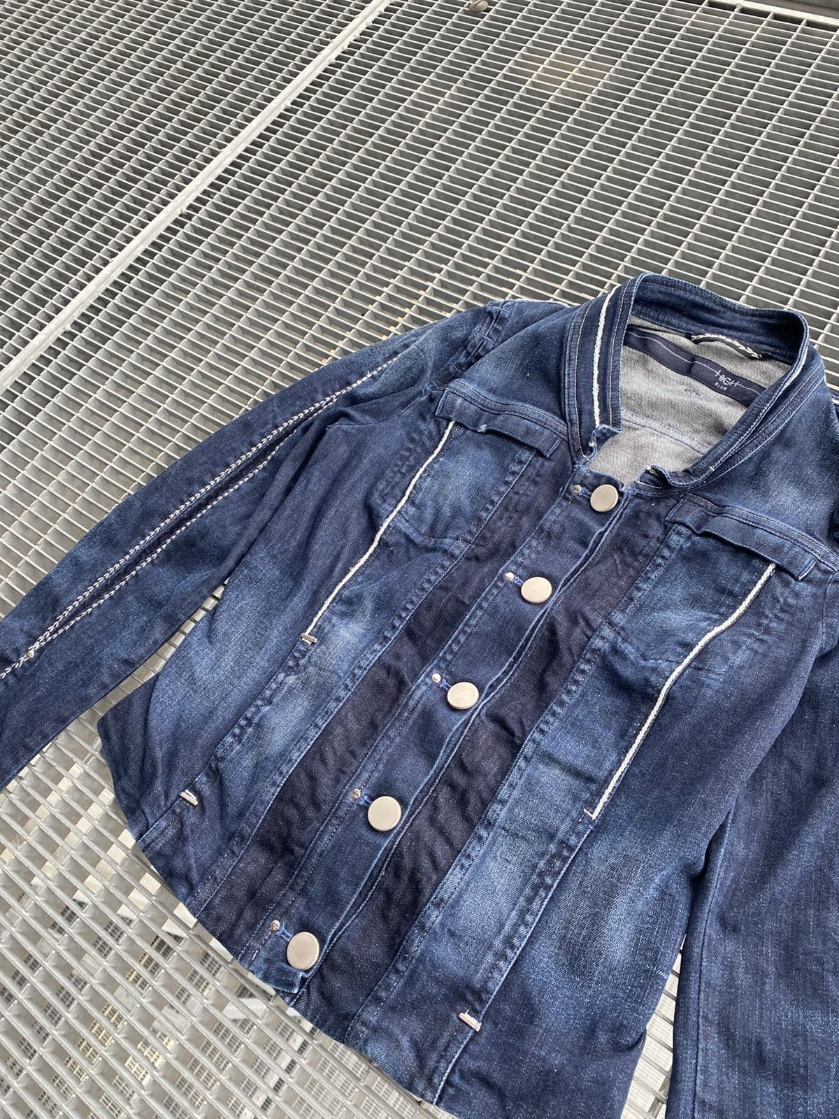 Designer High Everyday Couture Denim Jacket Size S / US 4 / IT 40 - 5 Thumbnail