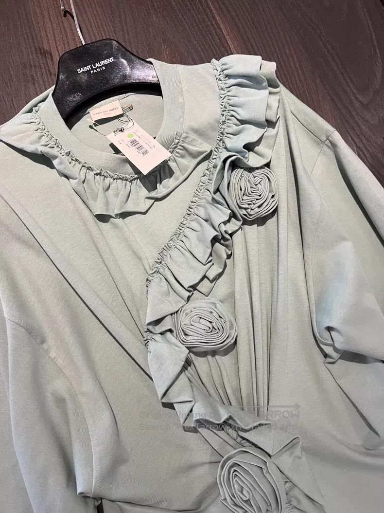 Dries Van Noten Dries Van Noten 3D Flower T-Shirt Size L / US 10 / IT 46 - 6 Thumbnail