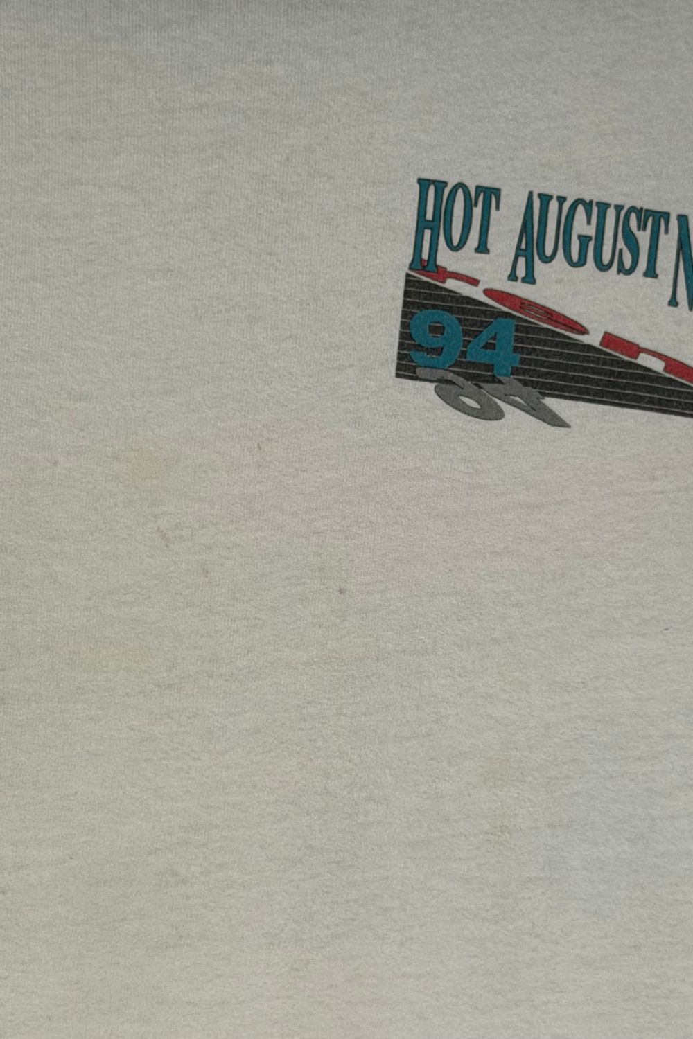 Fruit Of The Loom 1994 Hot August Nights Mustang Single Stitch USA Vintage Size US S / EU 44-46 / 1 - 8 Thumbnail