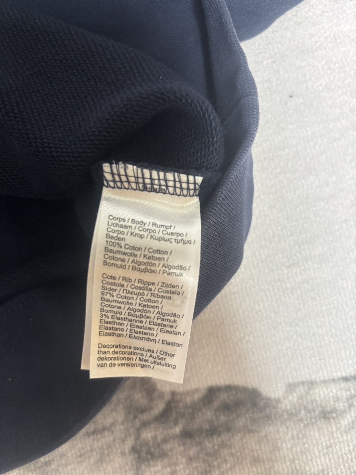 Lacoste Blue Lacoste sweatshirt size M/L white crocodile logo Size US L / EU 52-54 / 3 - 8 Thumbnail
