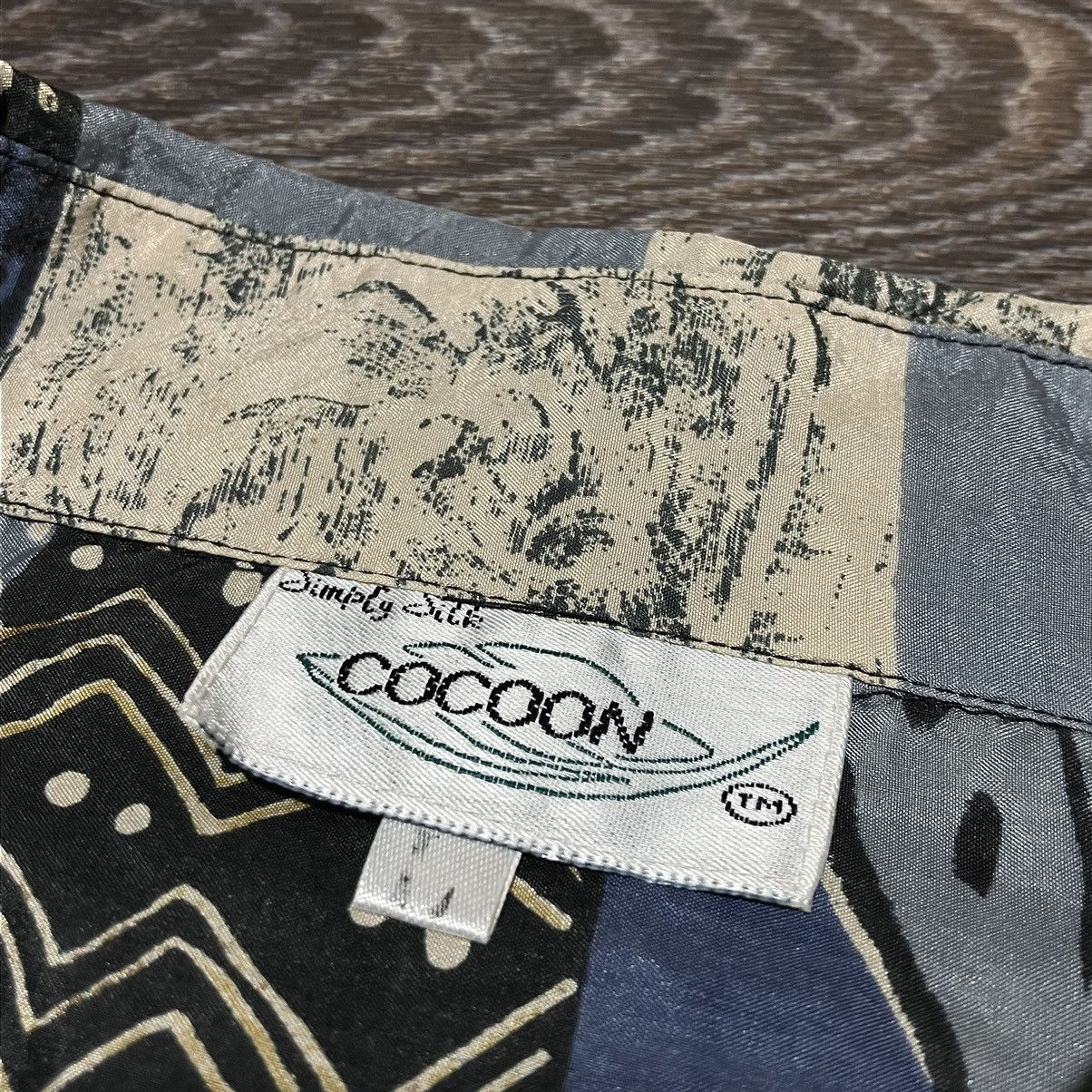 Vintage 90s Vintage COCOON 100% Pure Silk Relaxed Fit Hawaiian Shirt Size US L / EU 52-54 / 3 - 6 Thumbnail