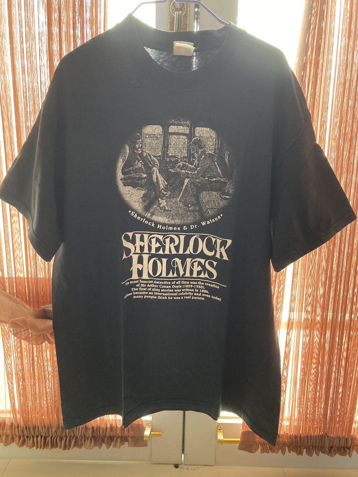 image of Vintage Sherlock Holmes in Black, Men's (Size Large)