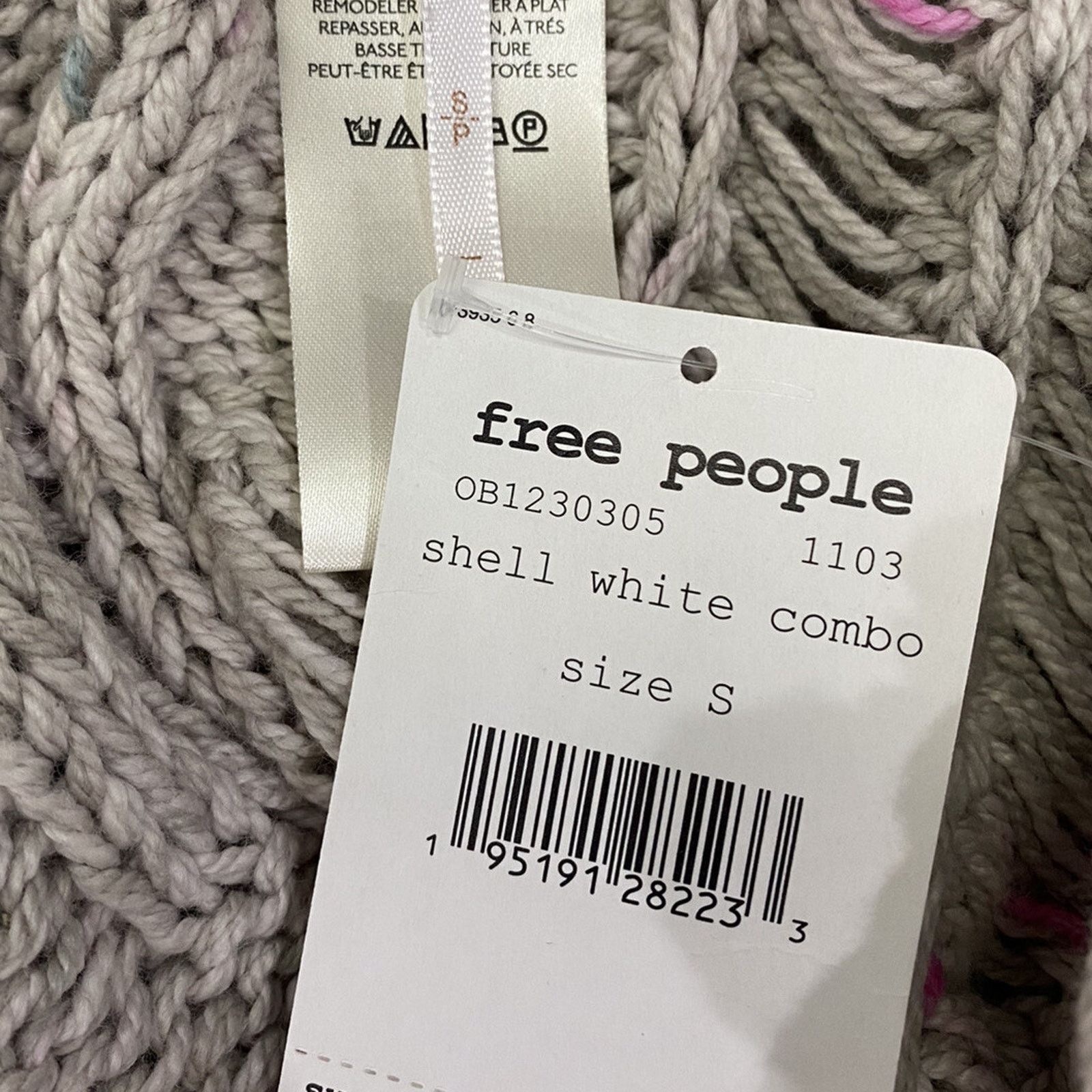 Free People FREE PEOPLE Womens Shell White Size S Sweater Size S A003013 Size S / US 4 / IT 40 - 3 Thumbnail