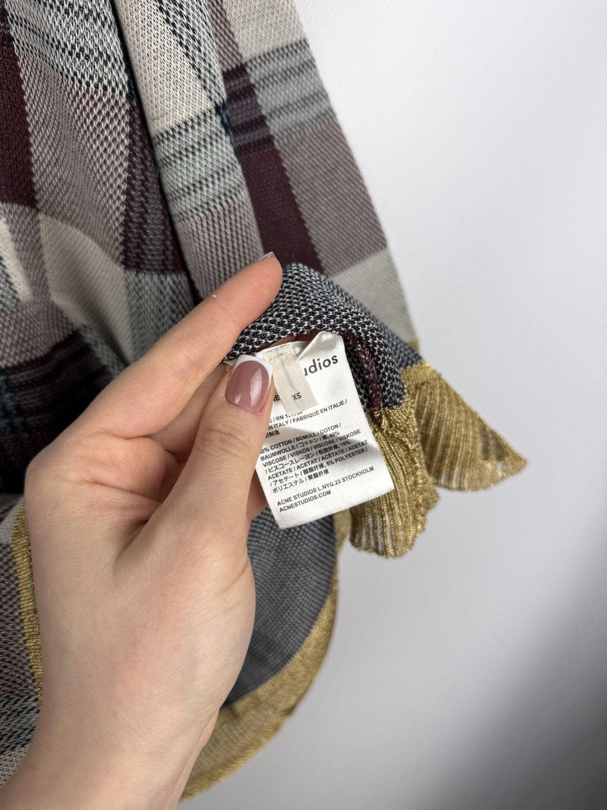 Acne Studios Acne Studios Beah Check SS17 Ladies Oversized Sweater Dress Size XS / US 0-2 / IT 36-38 - 15 Thumbnail