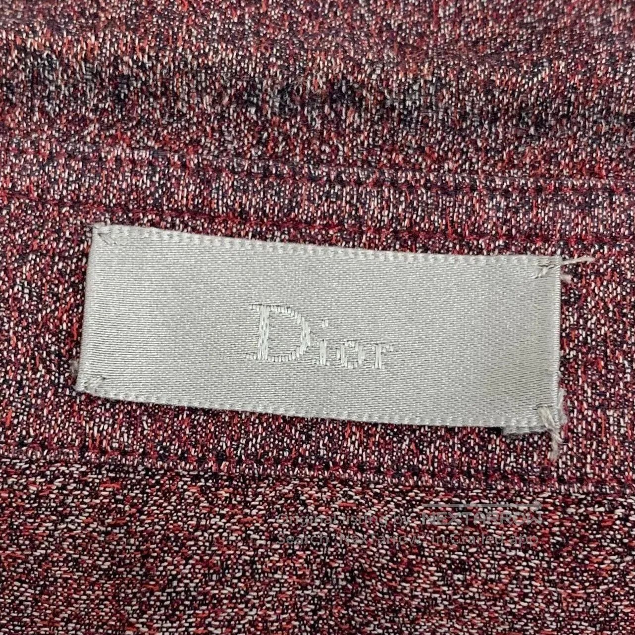 Dior Dior Burgundy Cotton Collared Long-Sleeve Shirt. Size US S / EU 44-46 / 1 - 5 Thumbnail