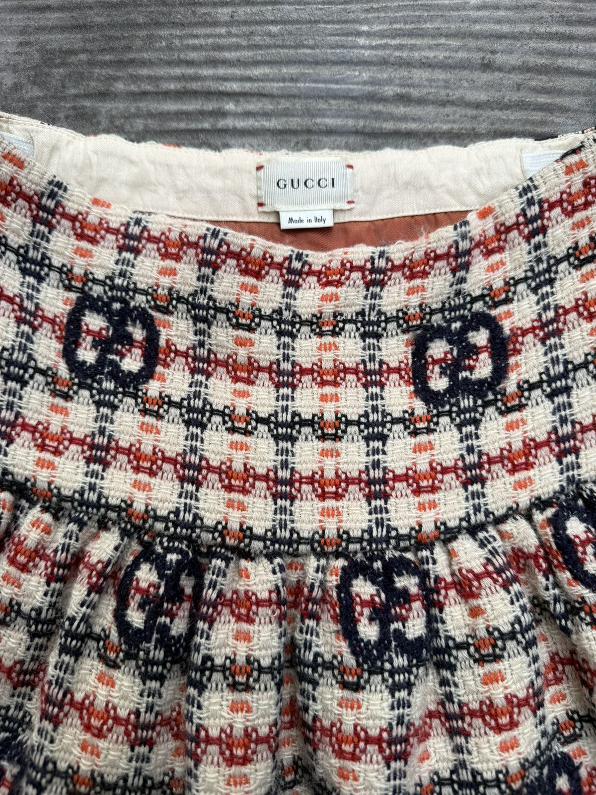 Gucci Gucci "GG" Tweed Mini Skirt Size 24" / US 00 / IT 34 - 4 Thumbnail