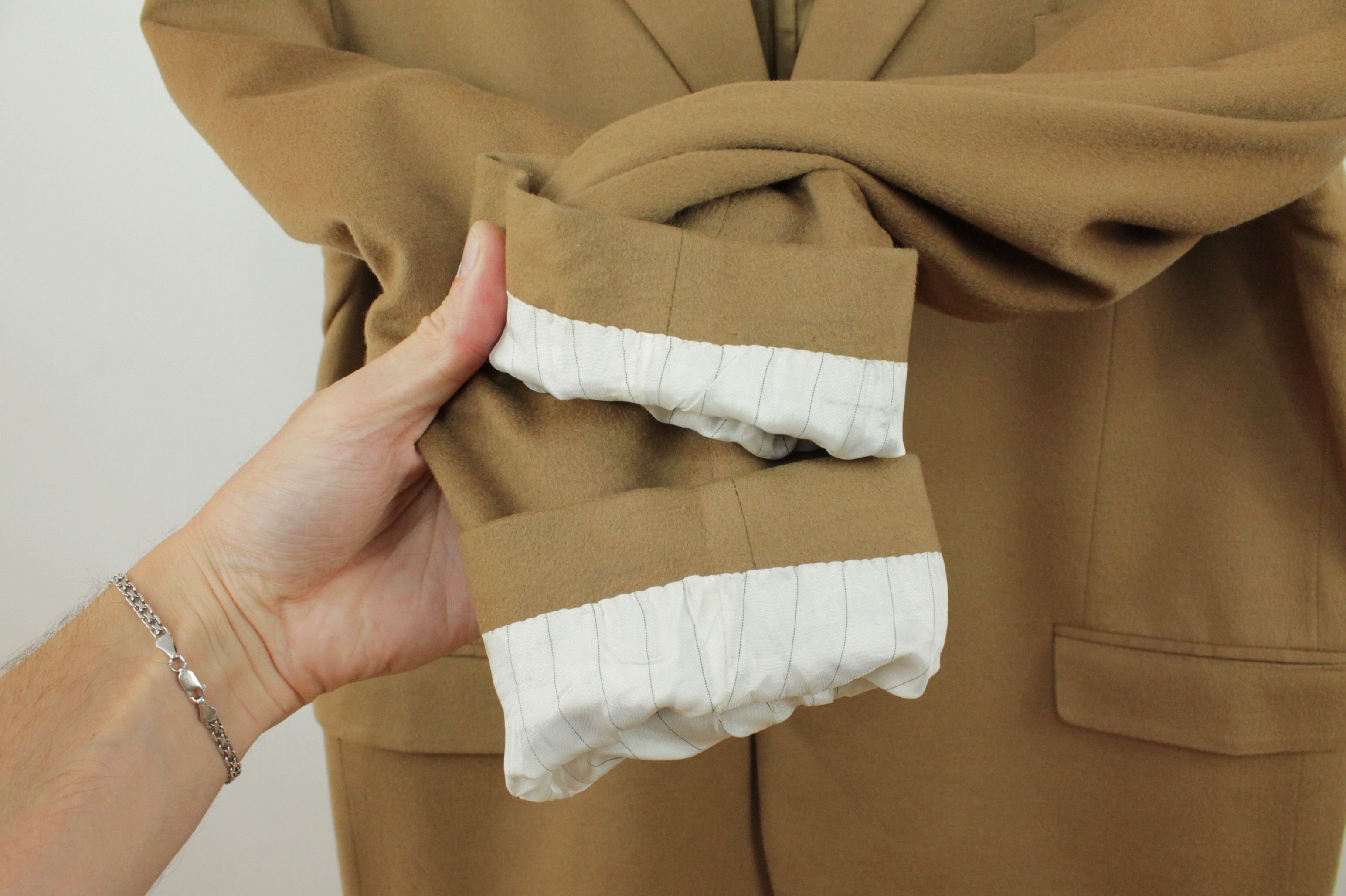 Fendi Vintage Fendi Loro Piana Camel Wool/Cashmere Blazer Jacket Size US XXL / EU 58 / 5 - 5 Thumbnail