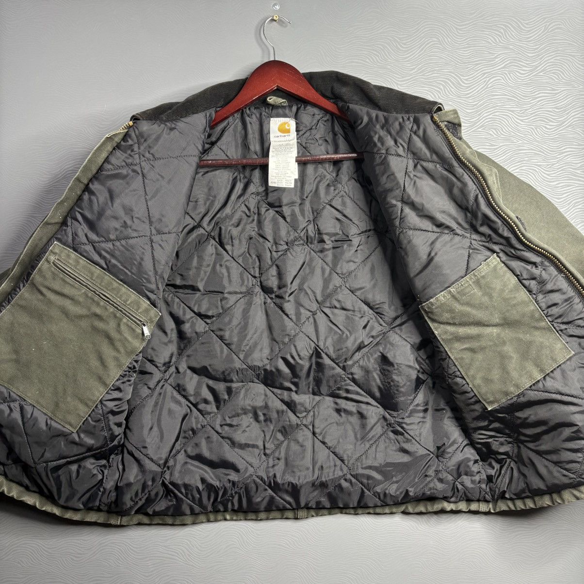 Carhartt × Vintage Carhartt Arctic Jacket Men’s Large J22 MOS Green Quilted Size US L / EU 52-54 / 3 - 2 Thumbnail