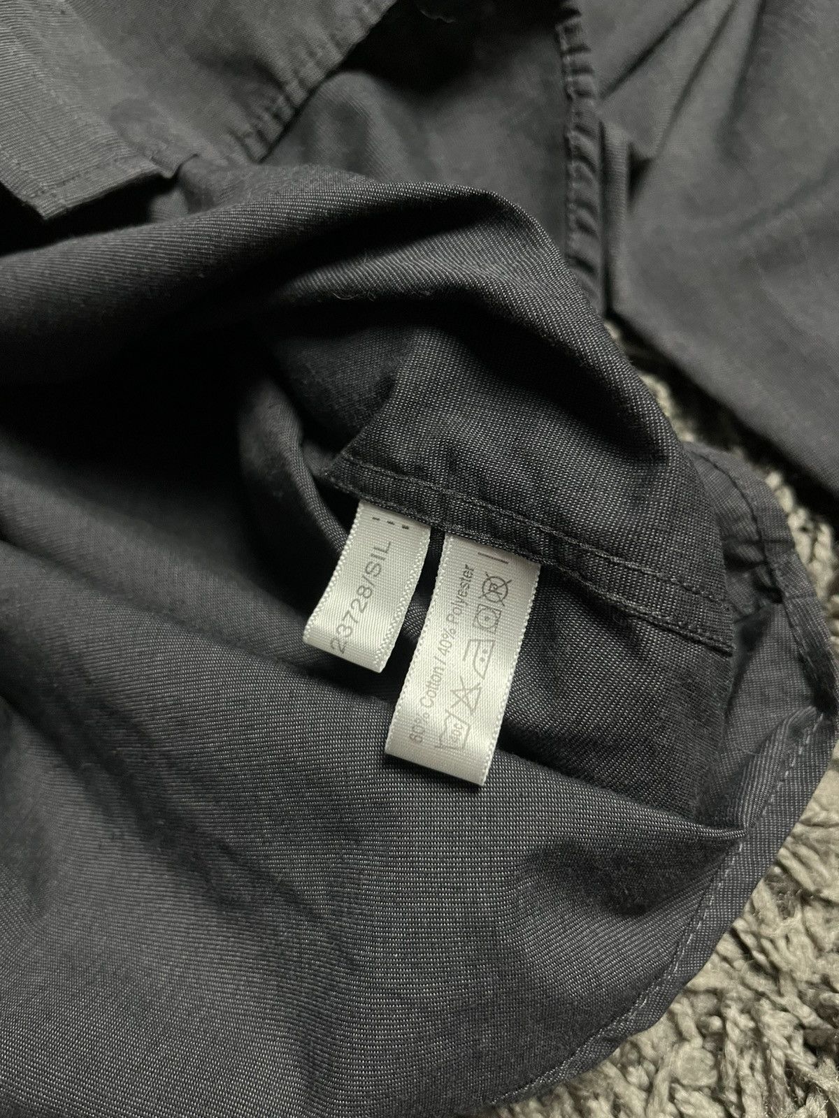 Yves Saint Laurent YSL Dark Grey Anthracite Long Sleeve Button Up Shirt Size US XL / EU 56 / 4 - 5 Thumbnail