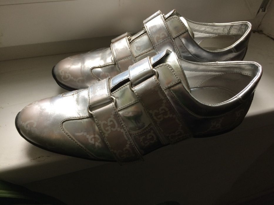 Gucci Gucci Vintage Monogram Old Mirror Leather Shoes Size US 8 / IT 38 - 3 Thumbnail