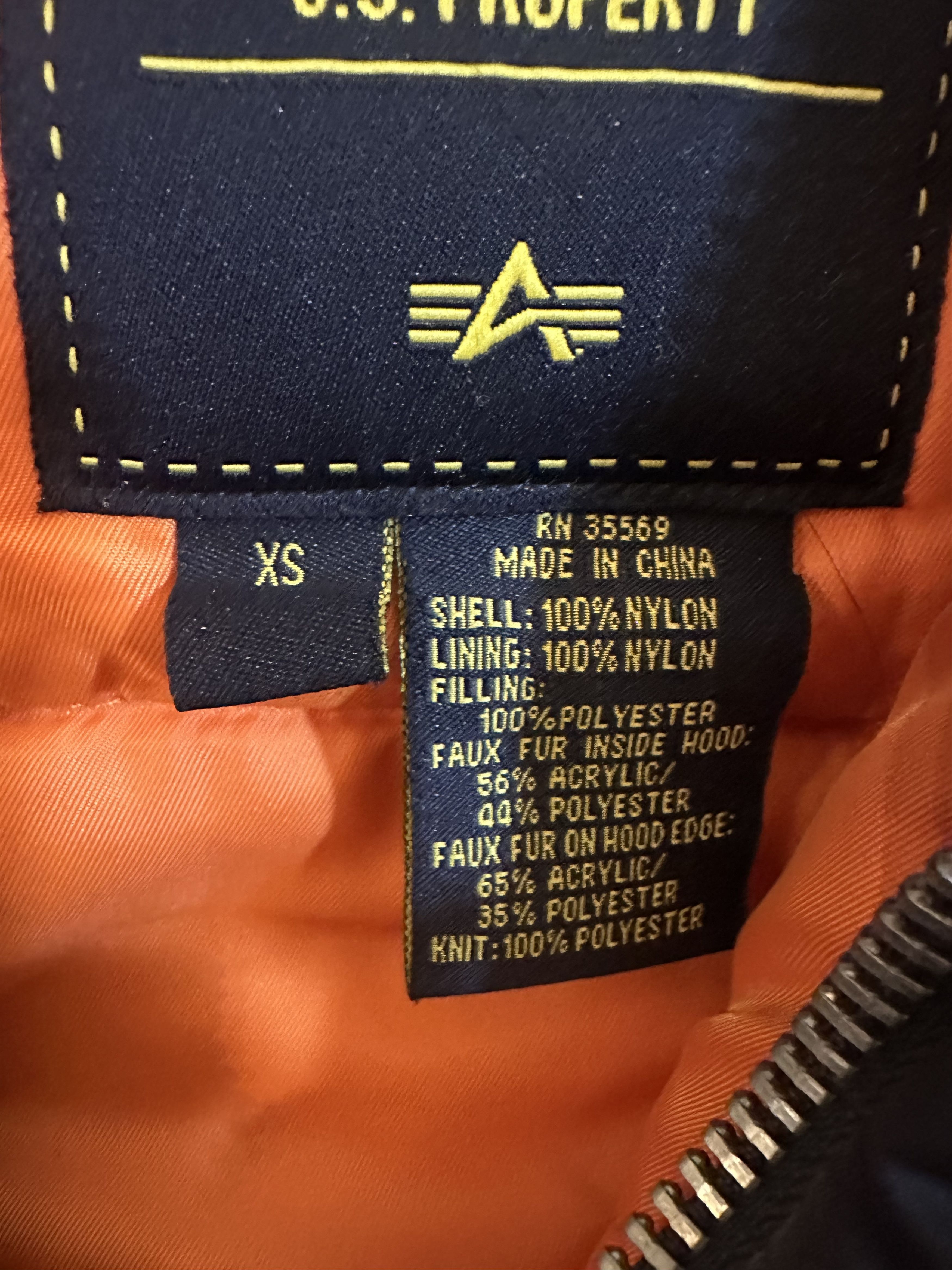 Alpha Industries Alpha Industries Steel Blue Parka XS EXTRA SMALL Size US XS / EU 42 / 0 - 6 Thumbnail